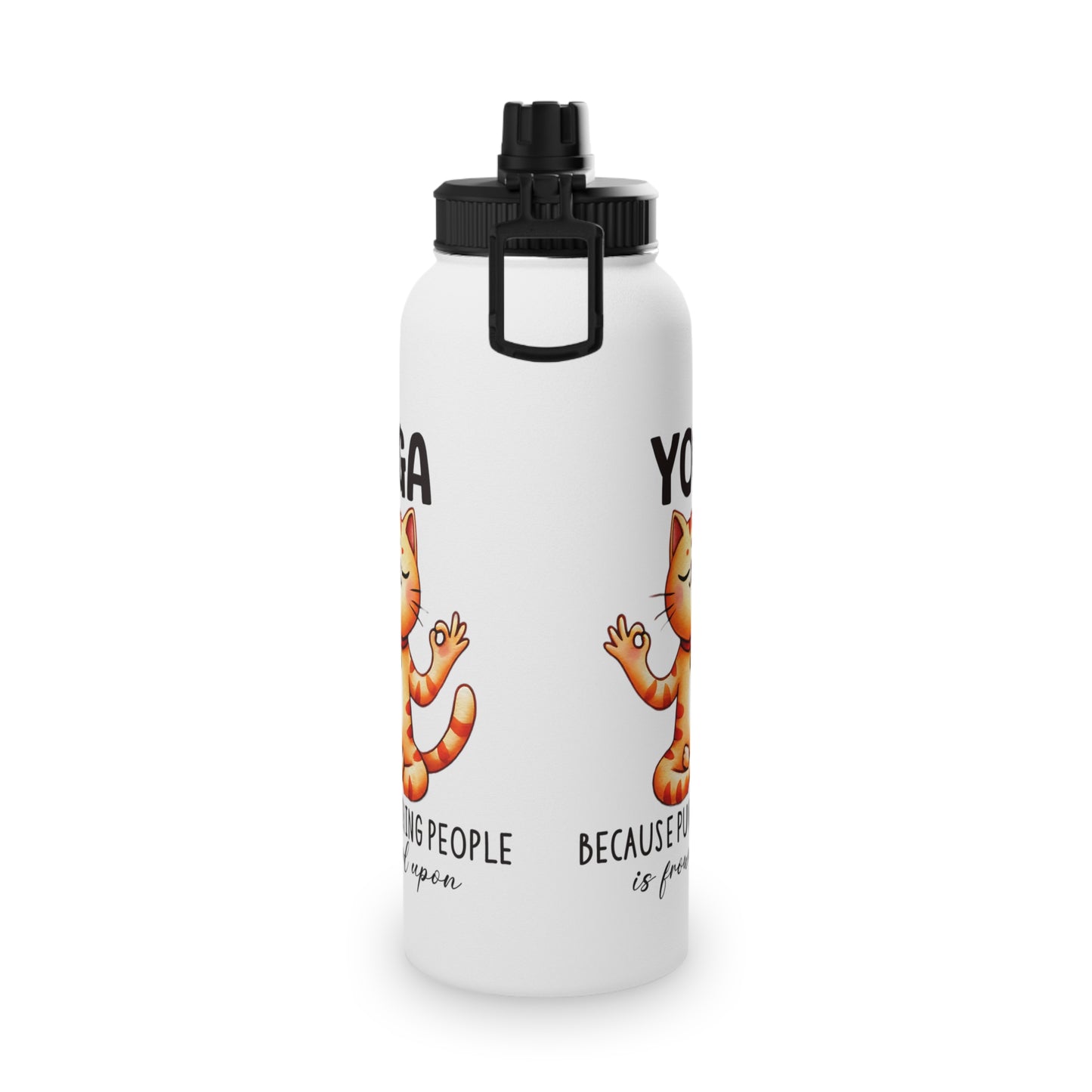 Punching People is Bad Stainless Steel Water Bottle - # Sizes