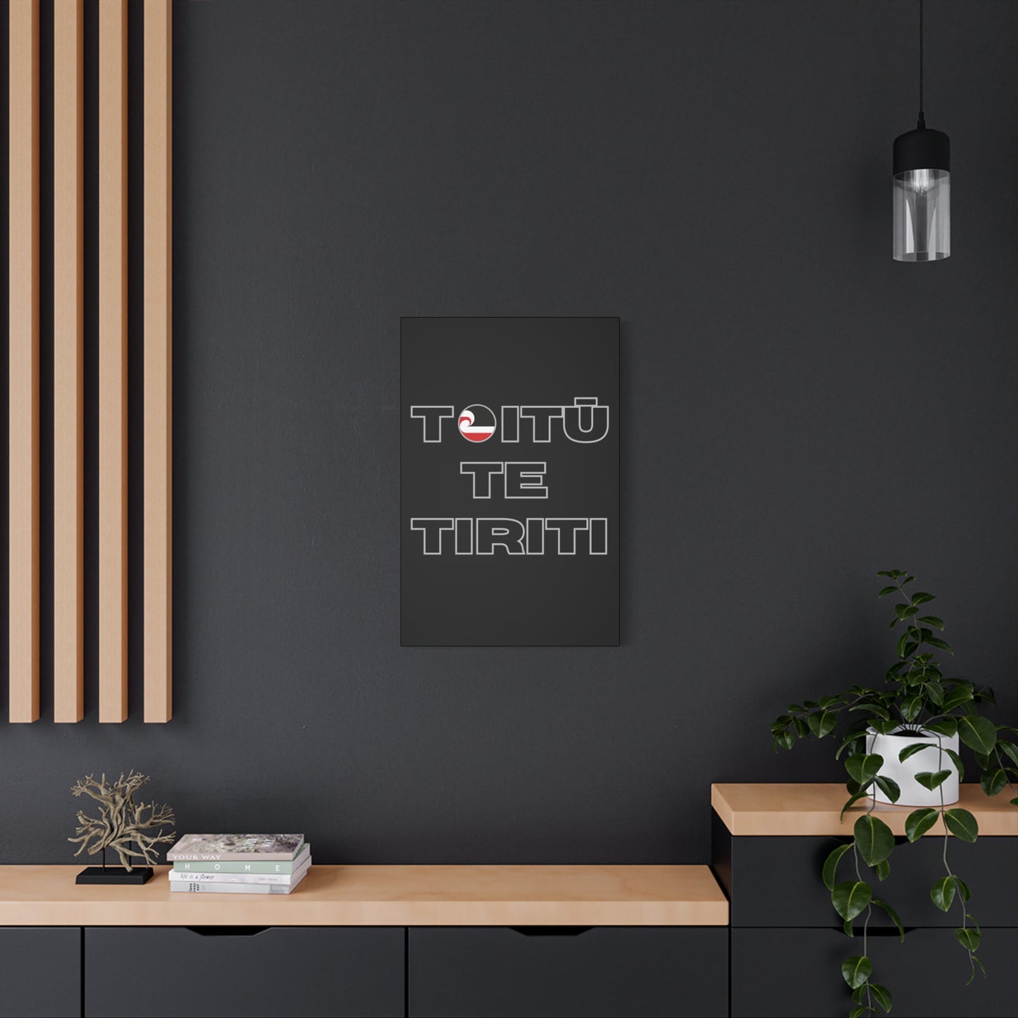 Toitū Te Tiriti Classic Canvas - Black