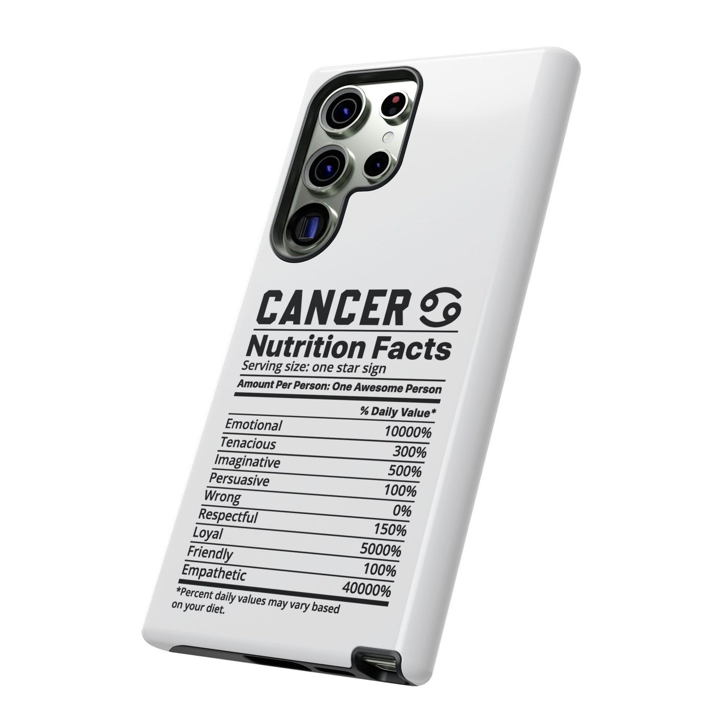 Cancer Nutrition Tough Cases - iPhone/Google/Samsung