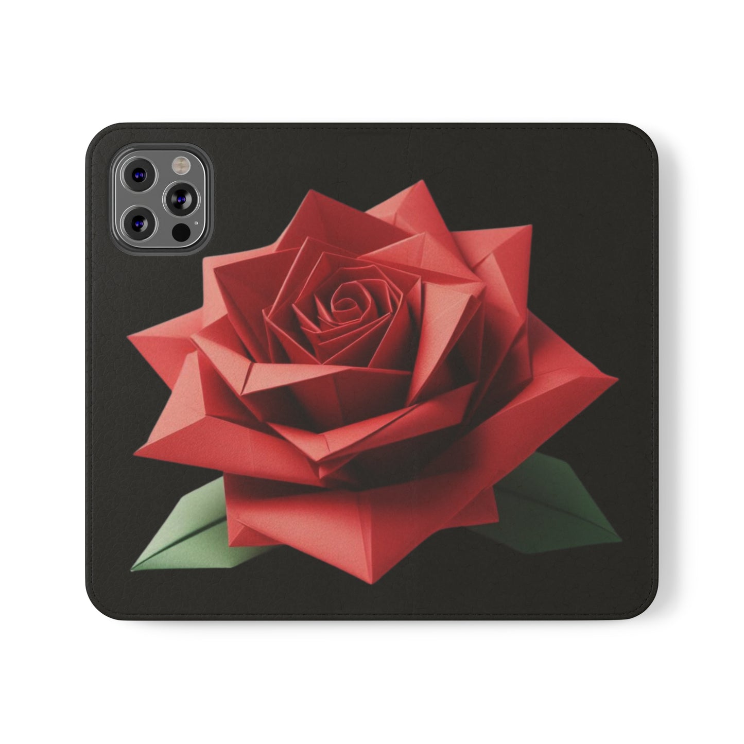 Origami Red Rose Flip Cases iPhone/Samsung