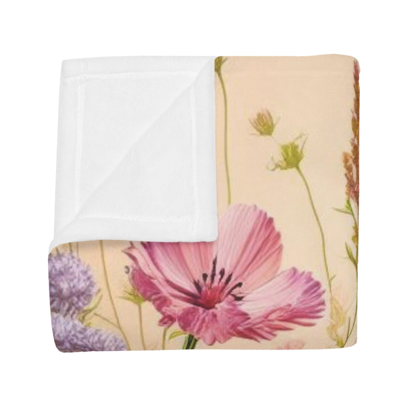 Wild Flowers Plush Fleece Blanket