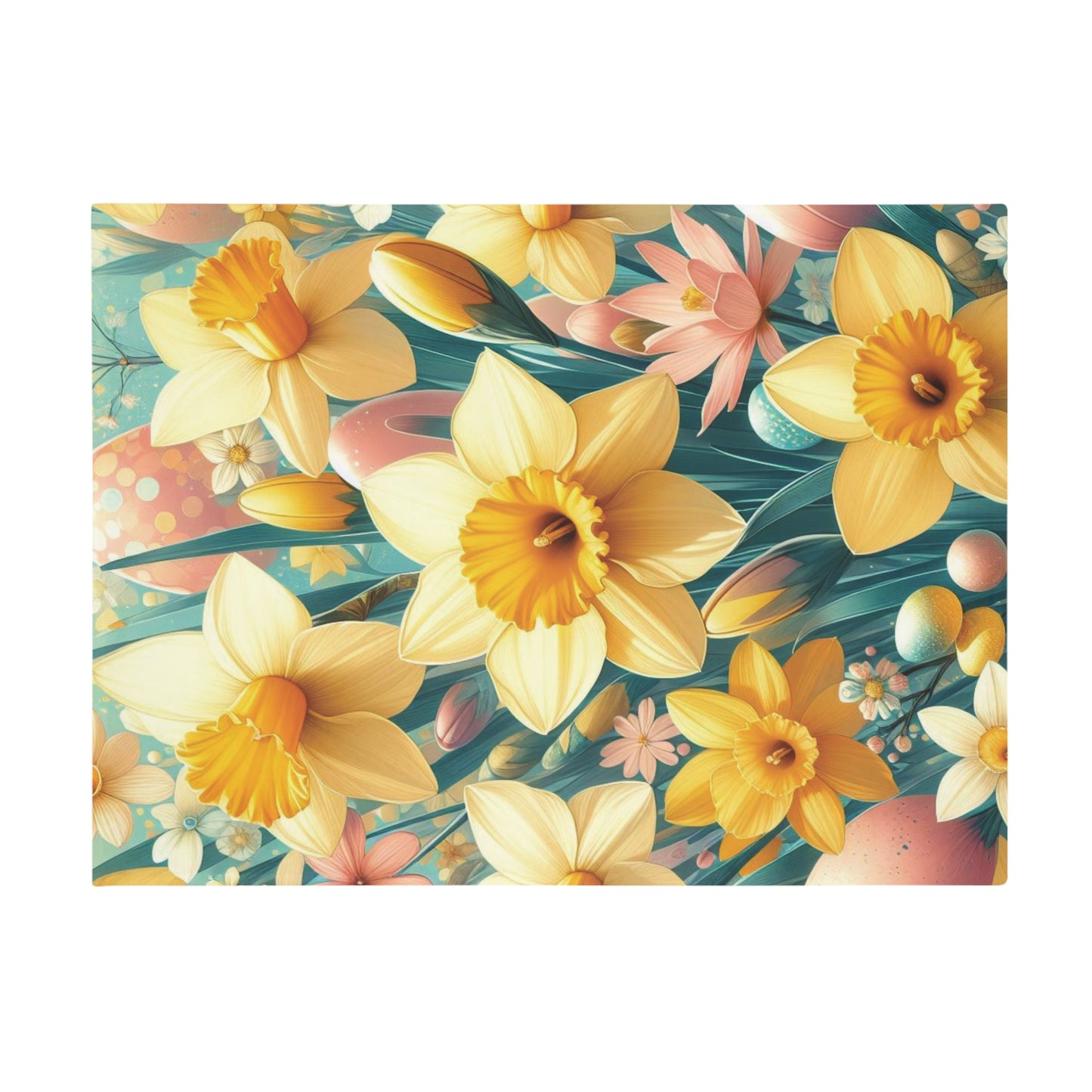 Daffodils #2 Plush Fleece Blanket