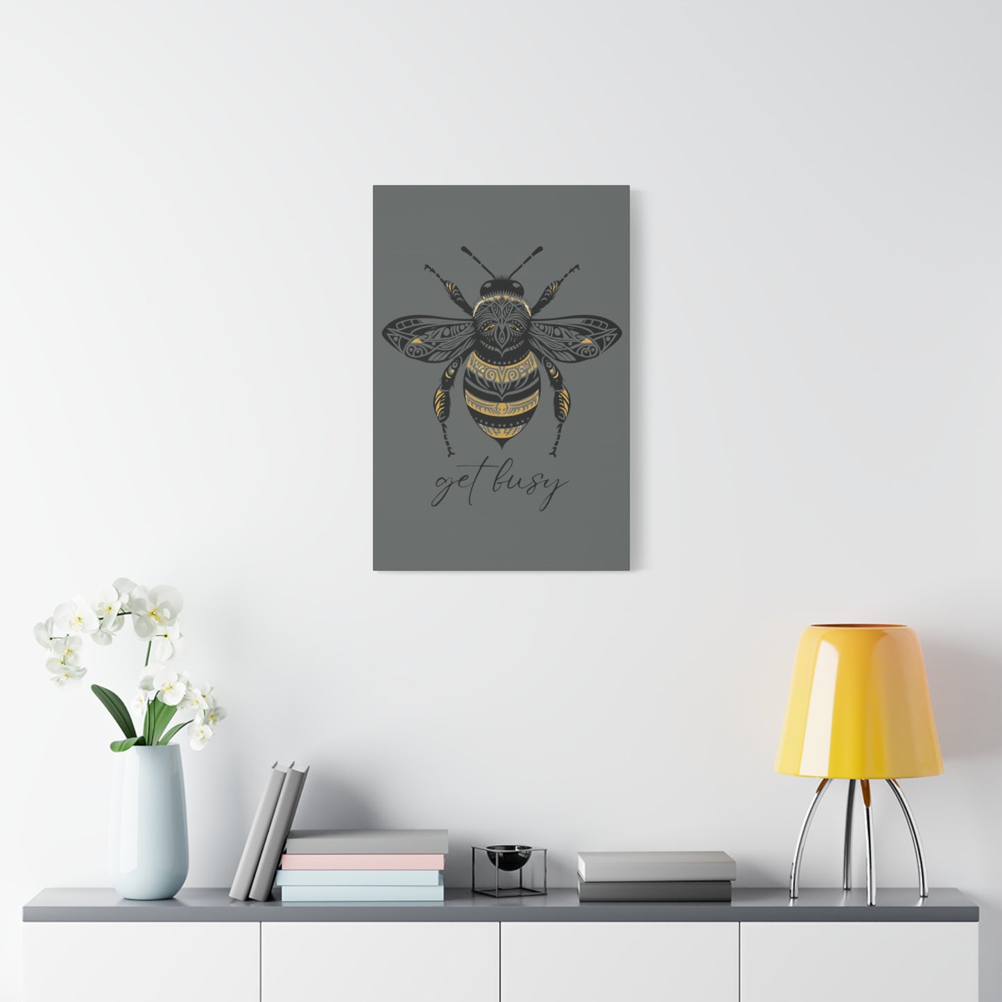 Get Busy Bee Classic Canvas - Grey