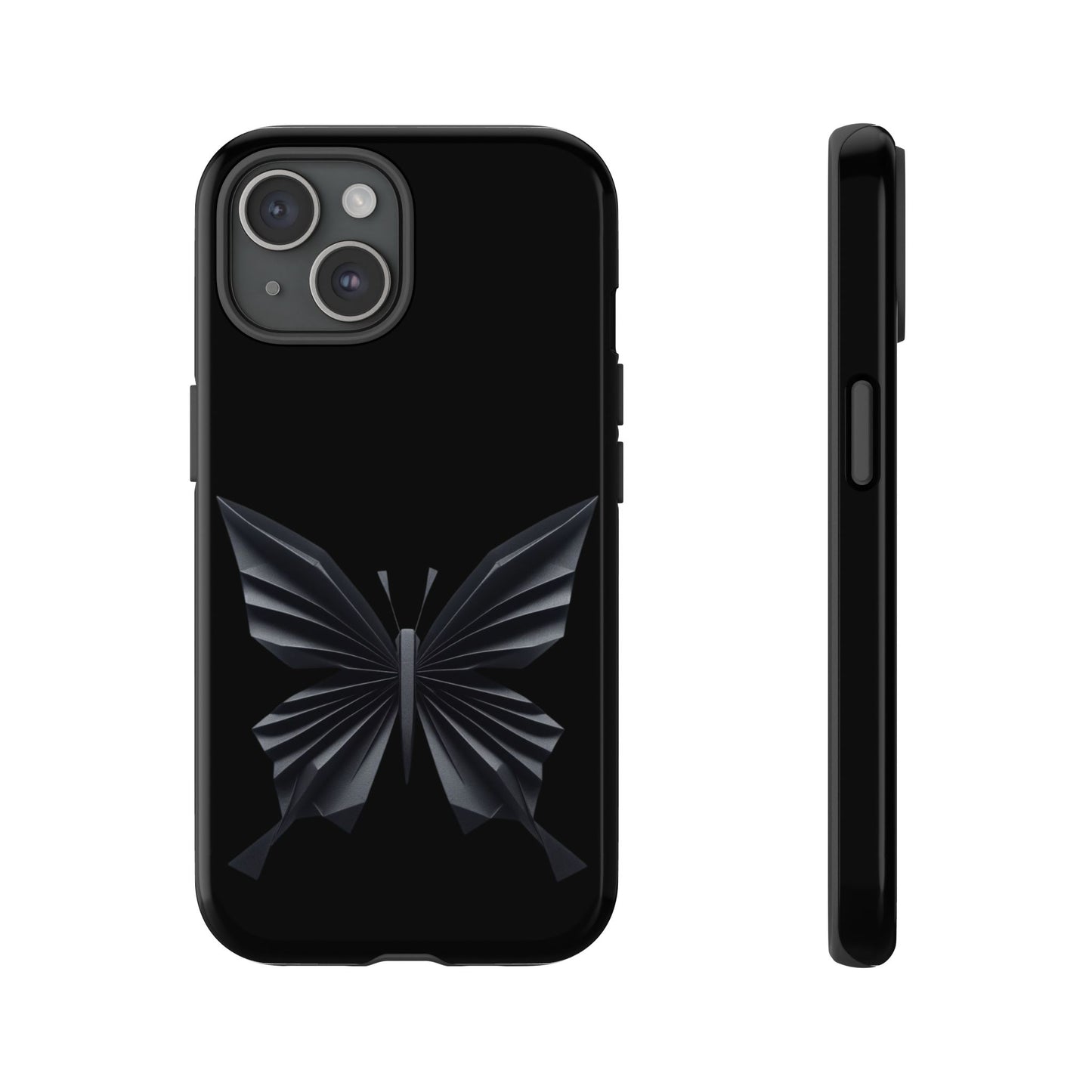 Origami Black Butterfly Tough Cases iPhone/Google/Samsung