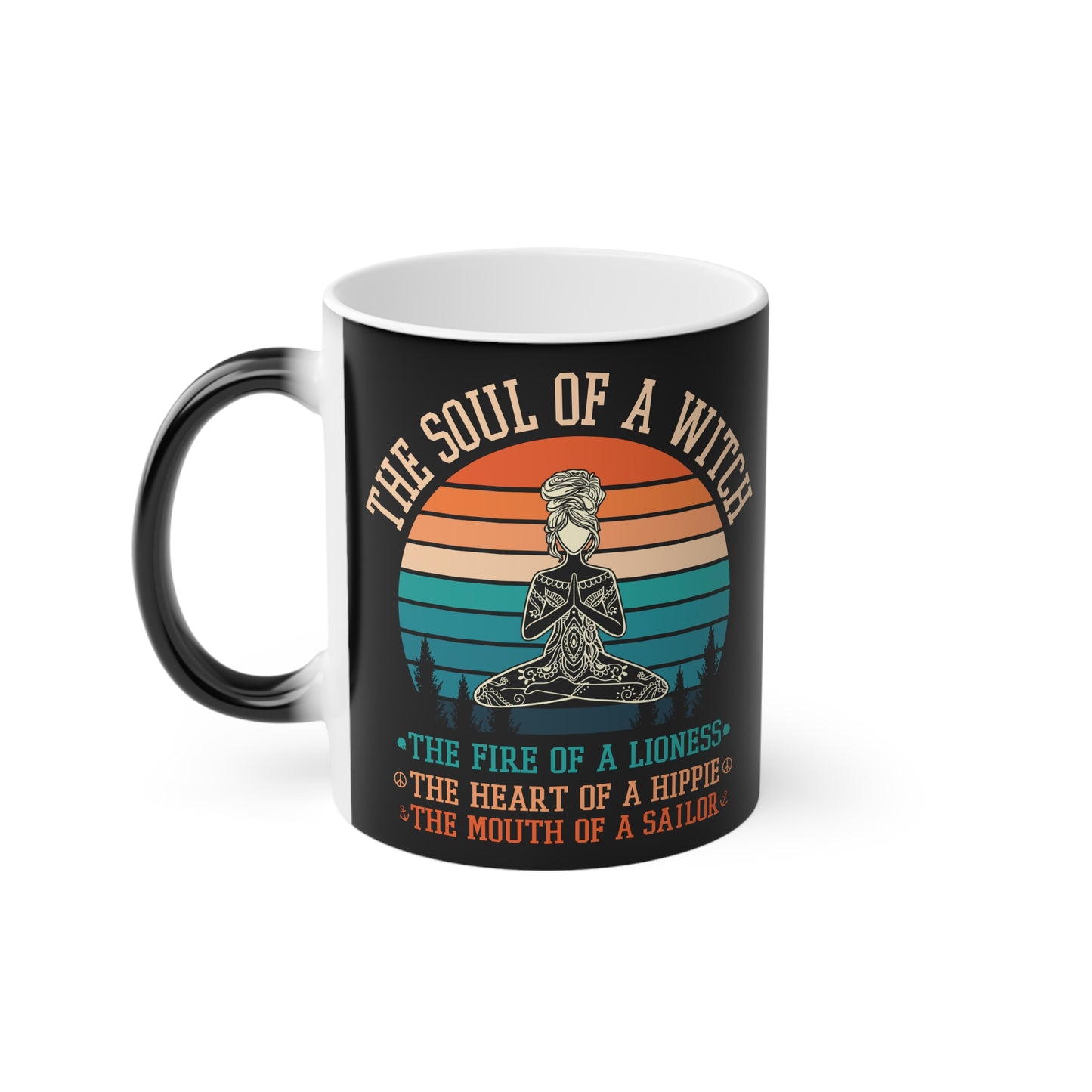 The Soul of a Witch Magic Mug - Color Changing Heat Sensitive Cup for Relaxation and Meditation