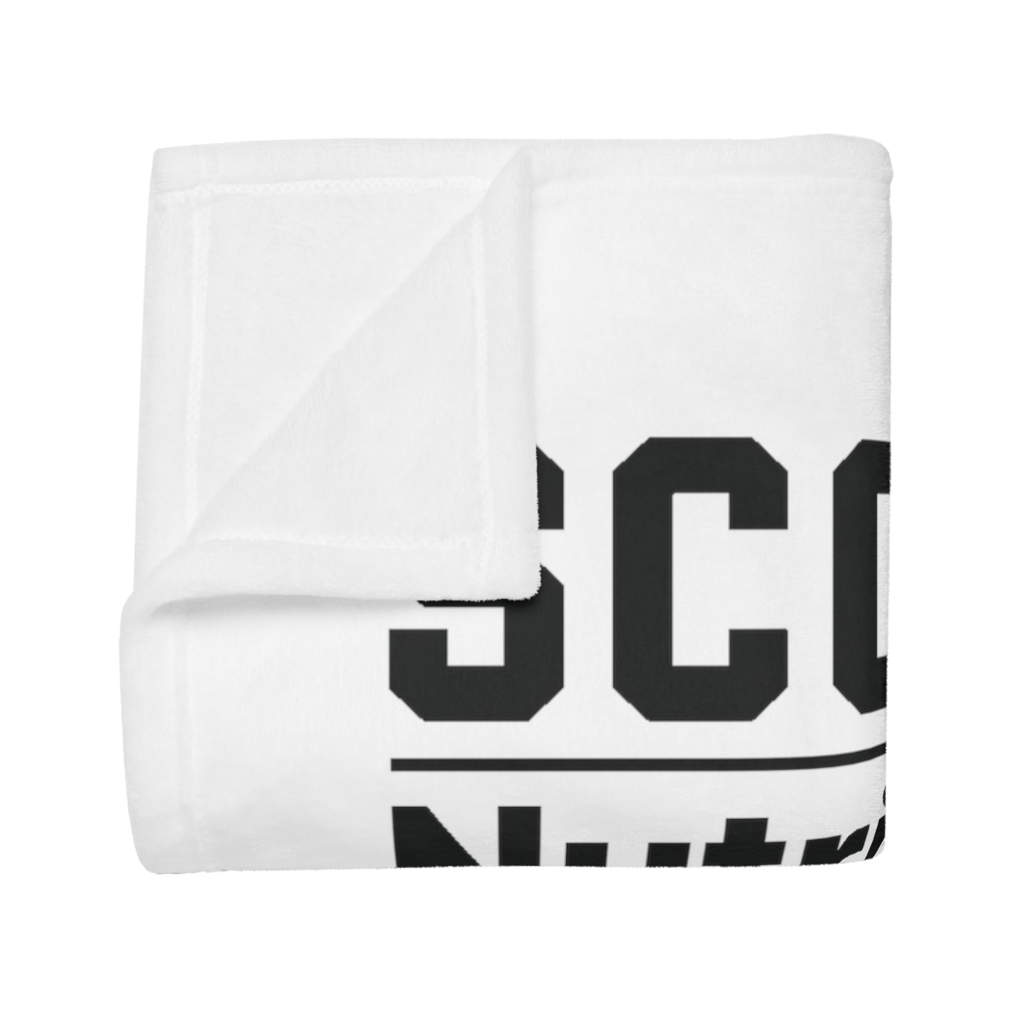 Scorpio Nutrition Plush Fleece Blanket - white