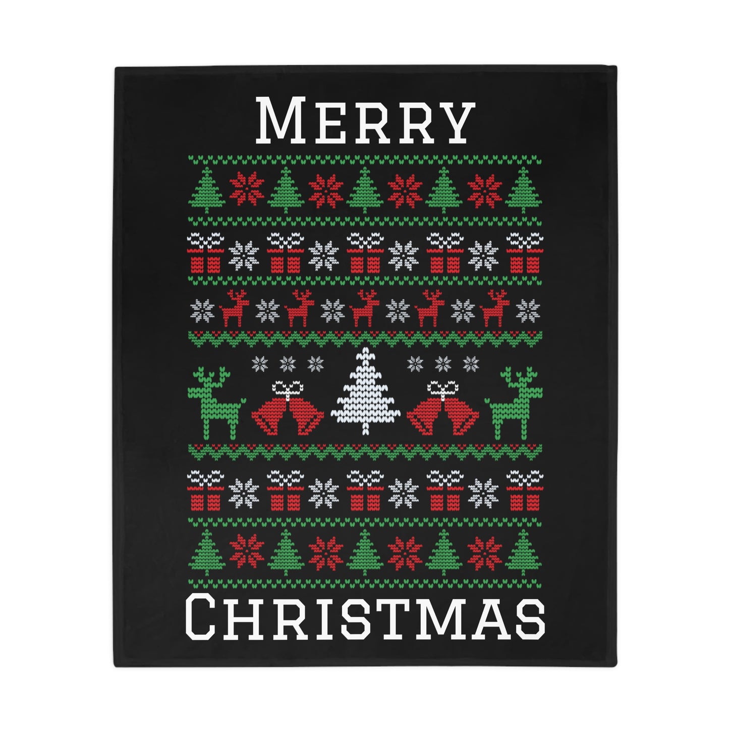 Ugly Christmas Sweater Plush Fleece Blanket #2