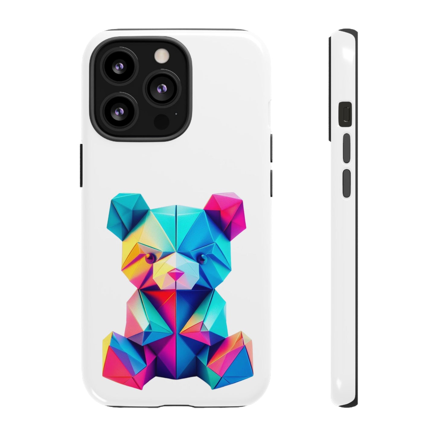 Origami Neon Teddy Tough Cases iPhone/Google/Samsung