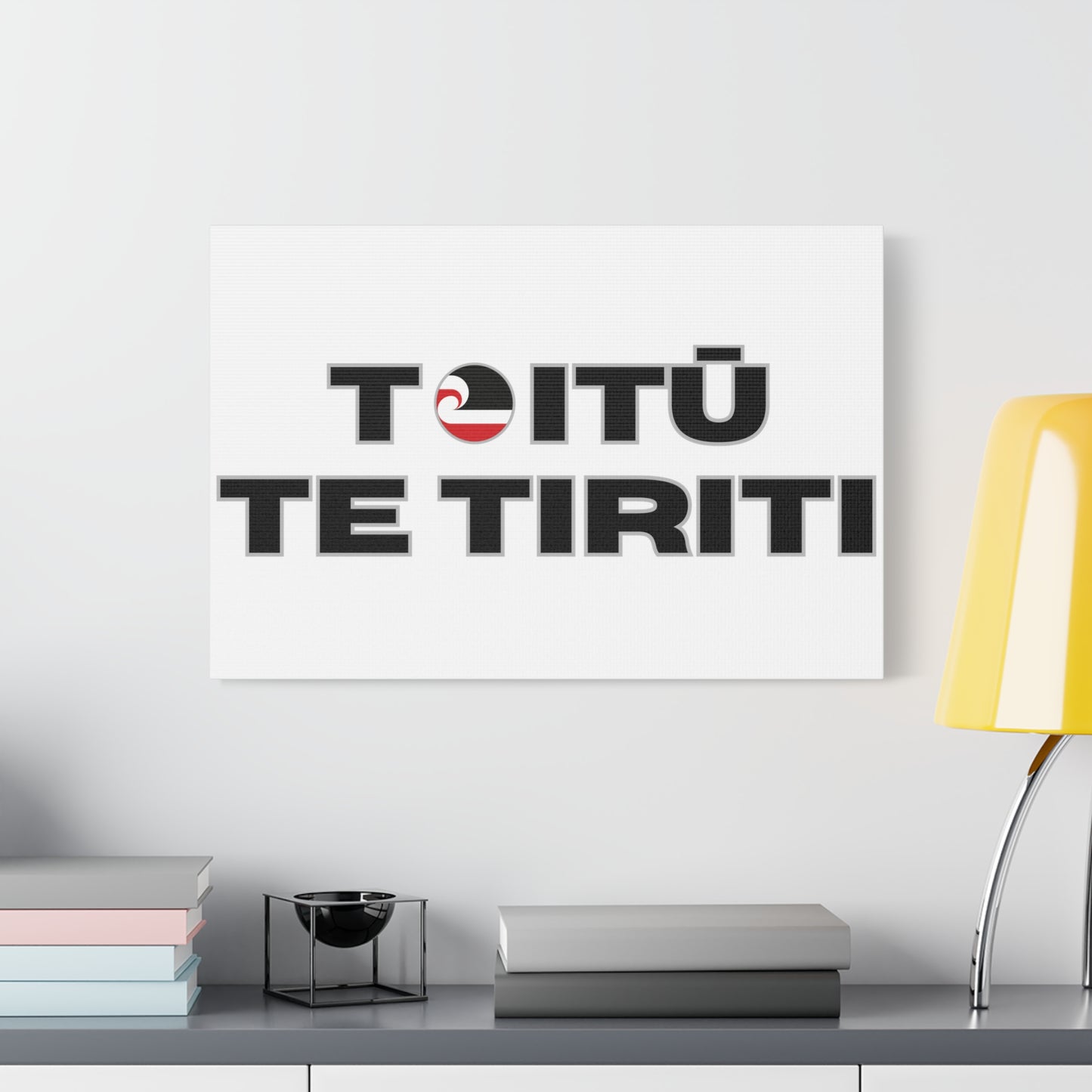 Toitū Te Tiriti Classic Canvas - White