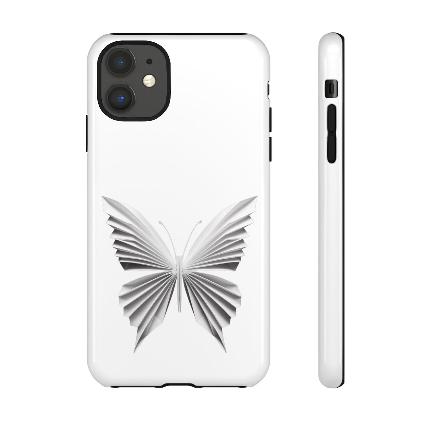 Origami White Butterfly Tough Cases iPhone/Google/Samsung