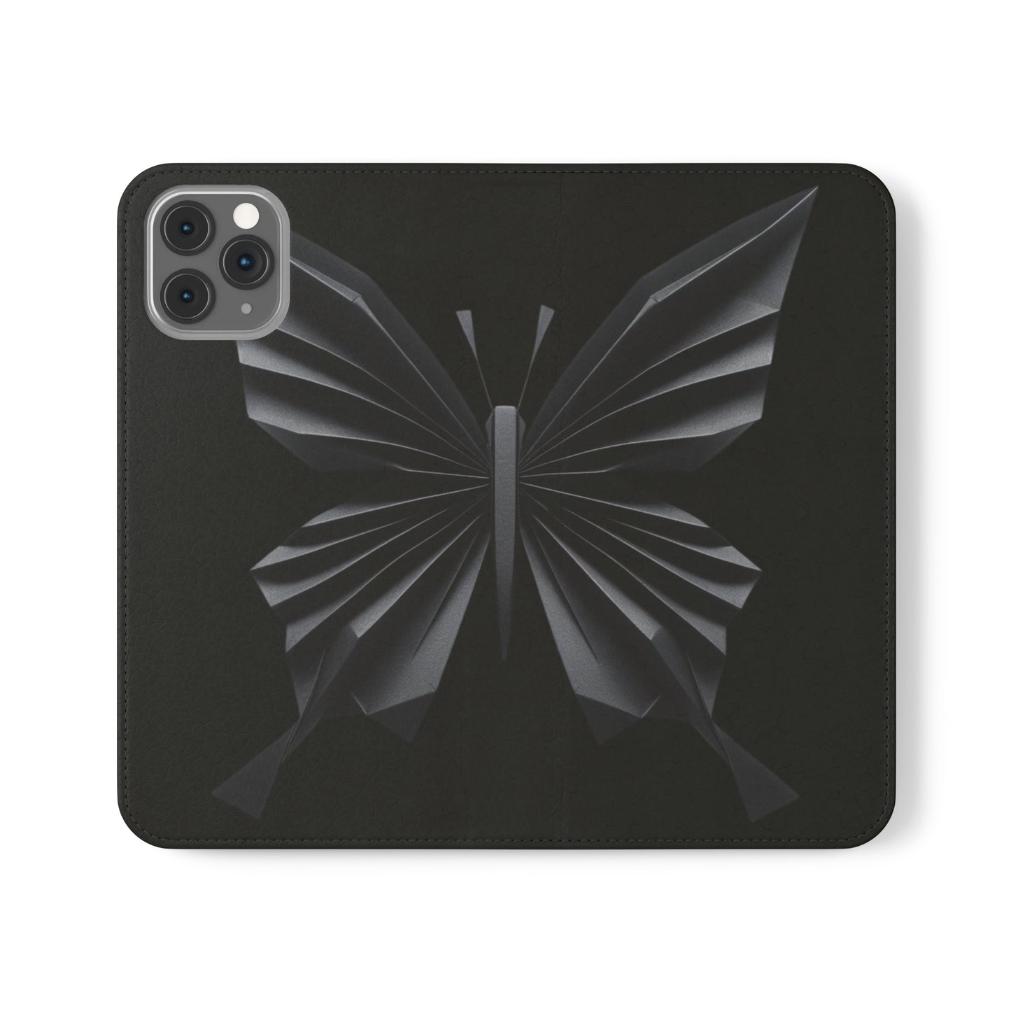 Origami Black Butterfly Flip Cases iPhone/Samsung