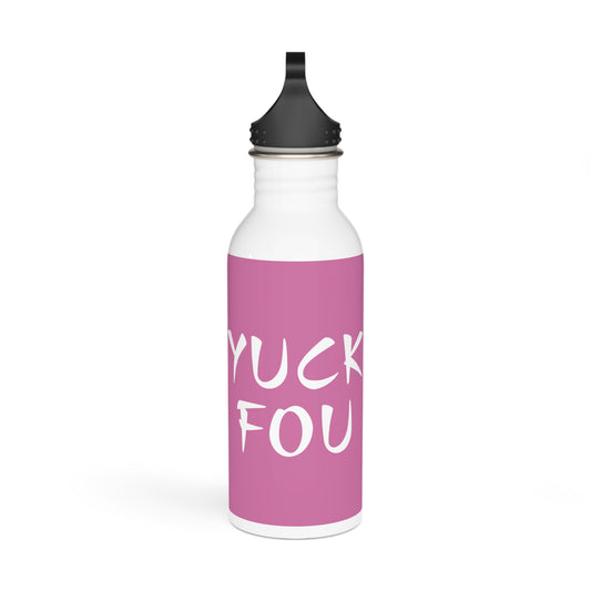 Yuck Fou Stylish Stainless Steel Water Bottle - Eco-Friendly, Durable, Perfect for On-the-Go - Pink