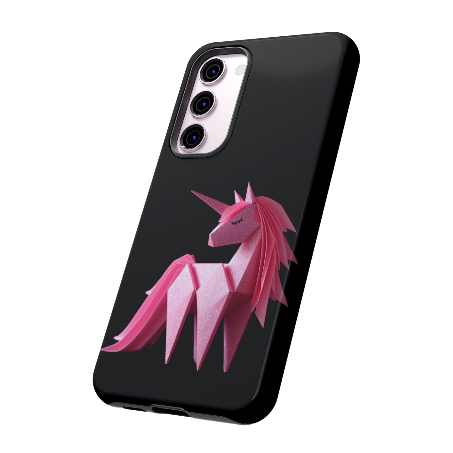 Origami Pink Unicorn Tough Cases iPhone/Google/Samsung