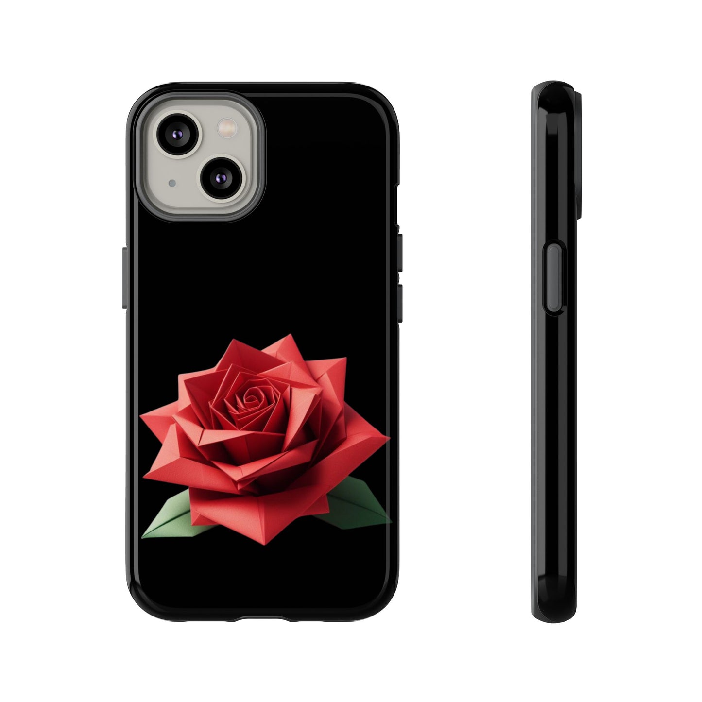 Origami Red Rose Tough Cases iPhone/Google/Samsung