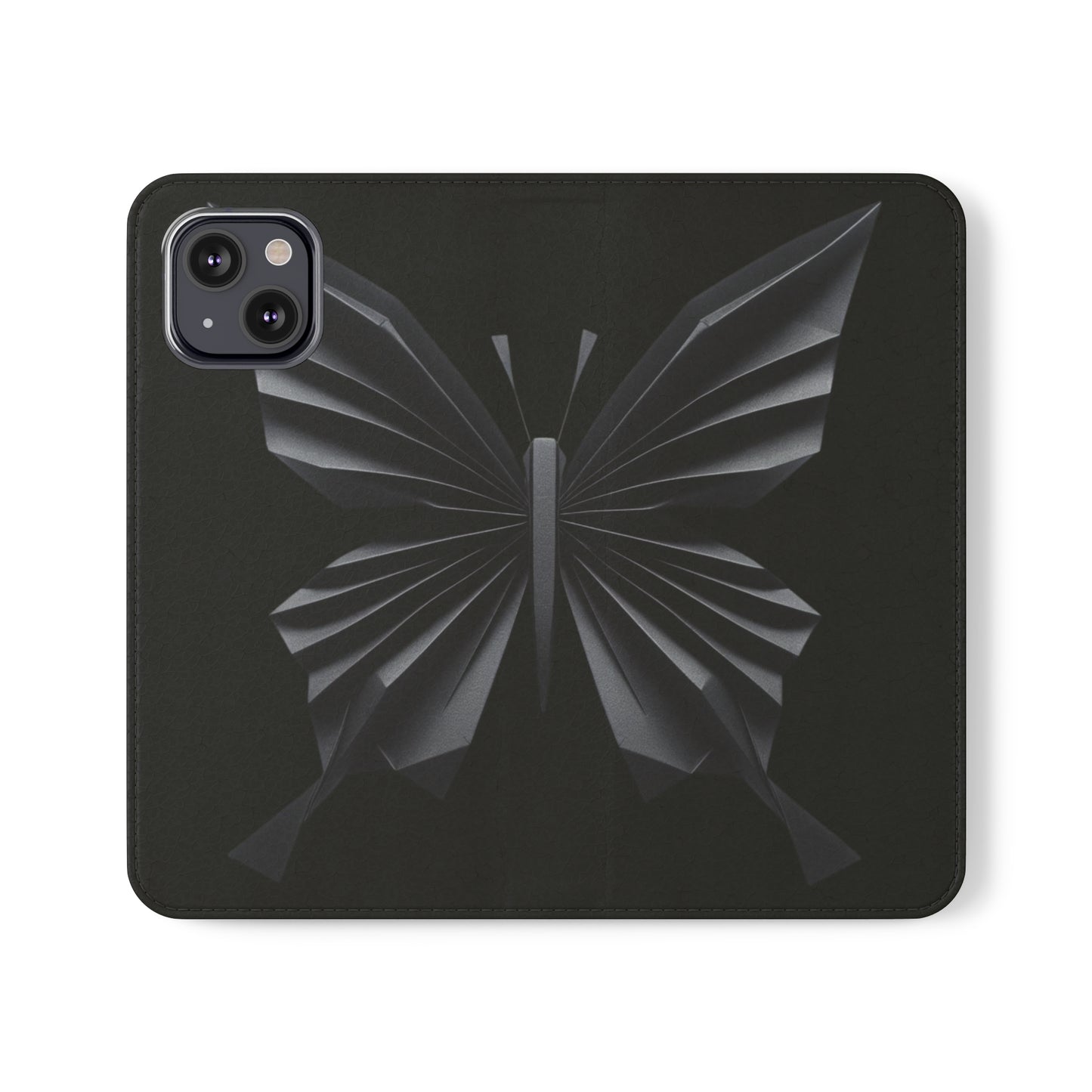 Origami Black Butterfly Flip Cases iPhone/Samsung