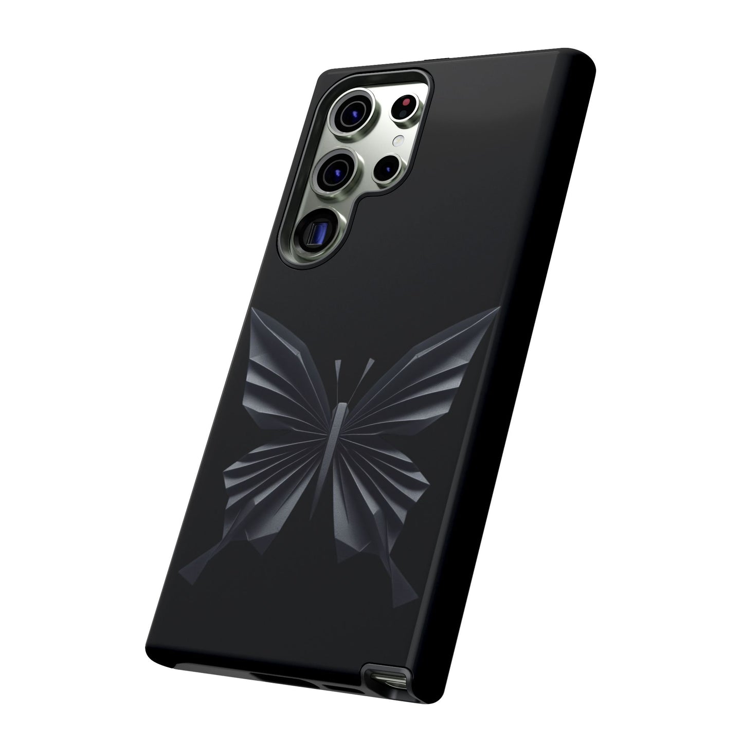 Origami Black Butterfly Tough Cases iPhone/Google/Samsung