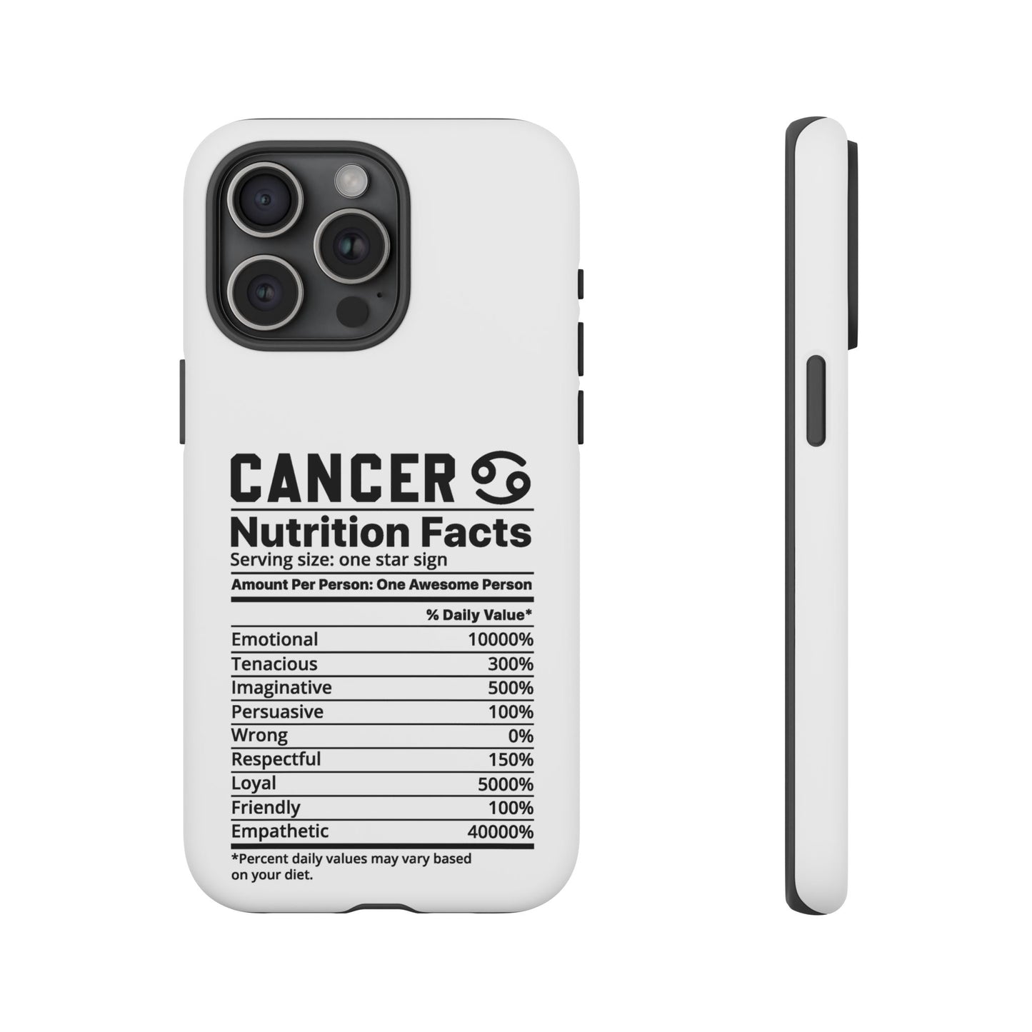 Cancer Nutrition Tough Cases - iPhone/Google/Samsung