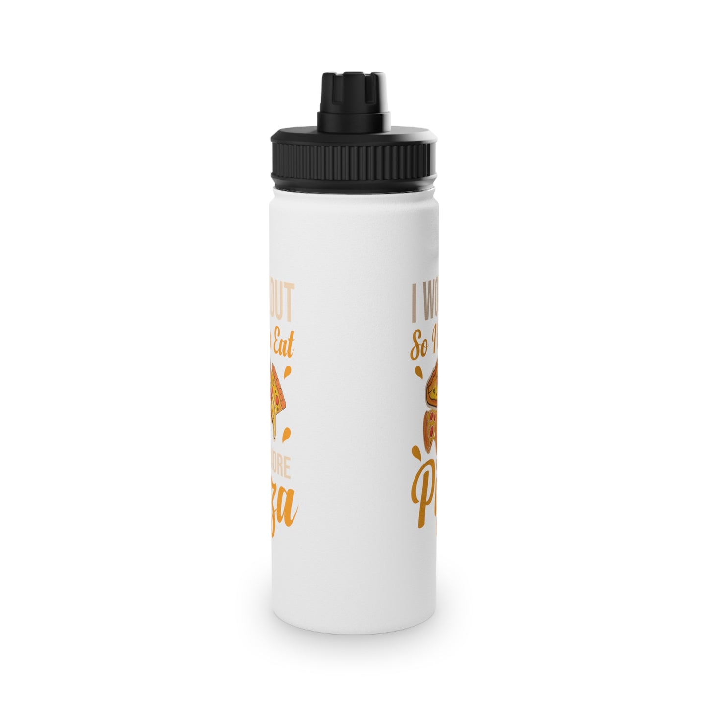 More Pizza Stainless Steel Sports Water Bottle - 3 sizes