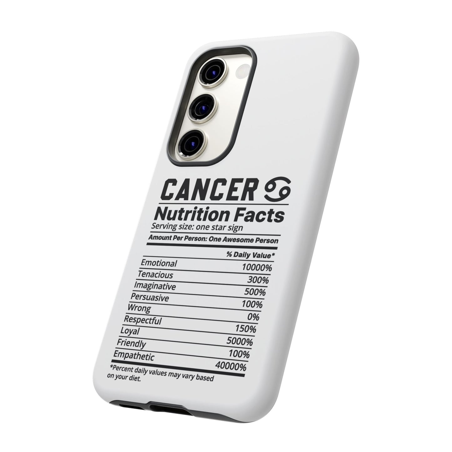 Cancer Nutrition Tough Cases - iPhone/Google/Samsung