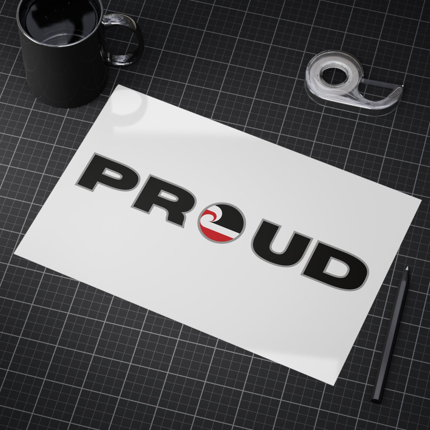 PROUD Unframed Prints - white