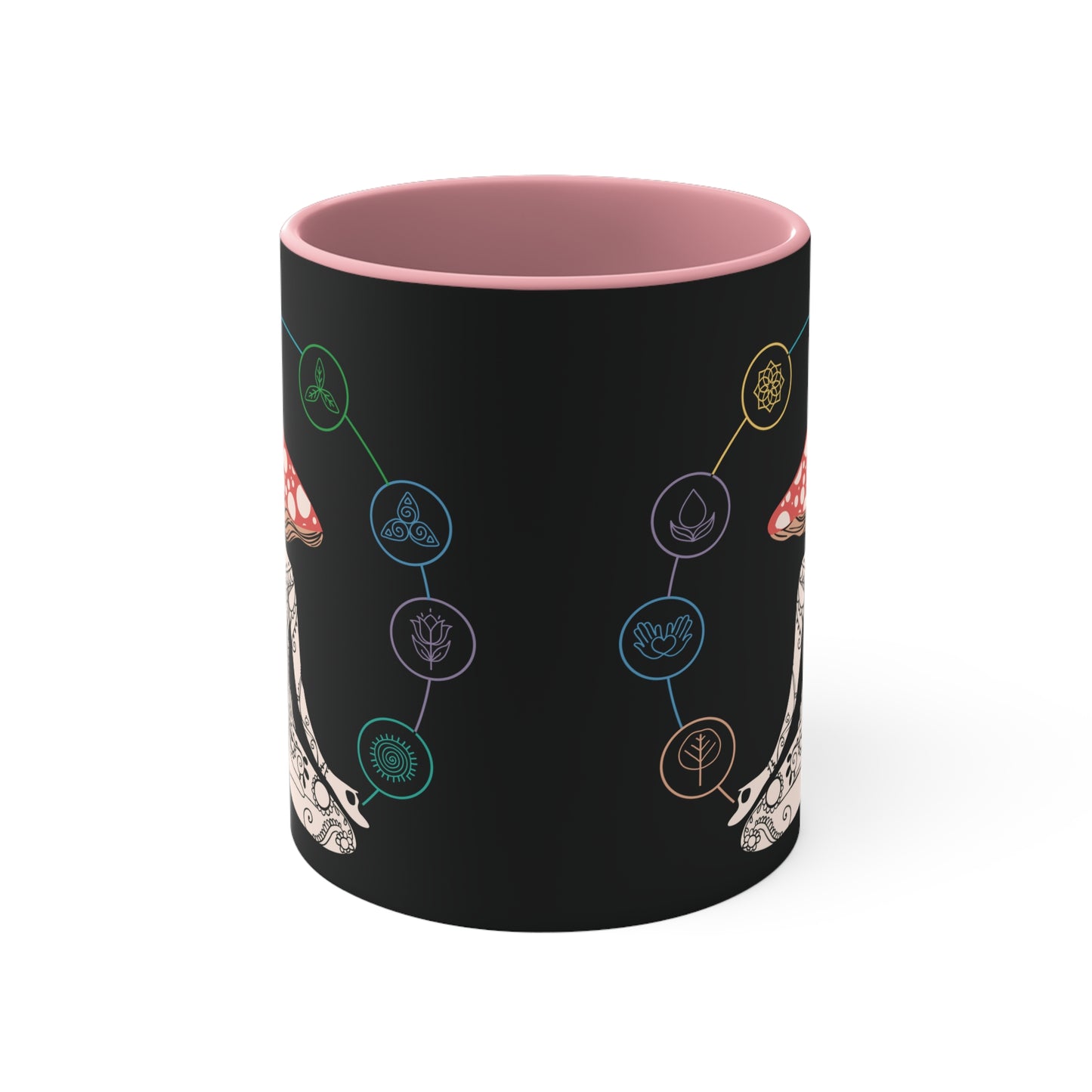 Trippin' Color Accent Mug 11oz - Zen Meditation Gift