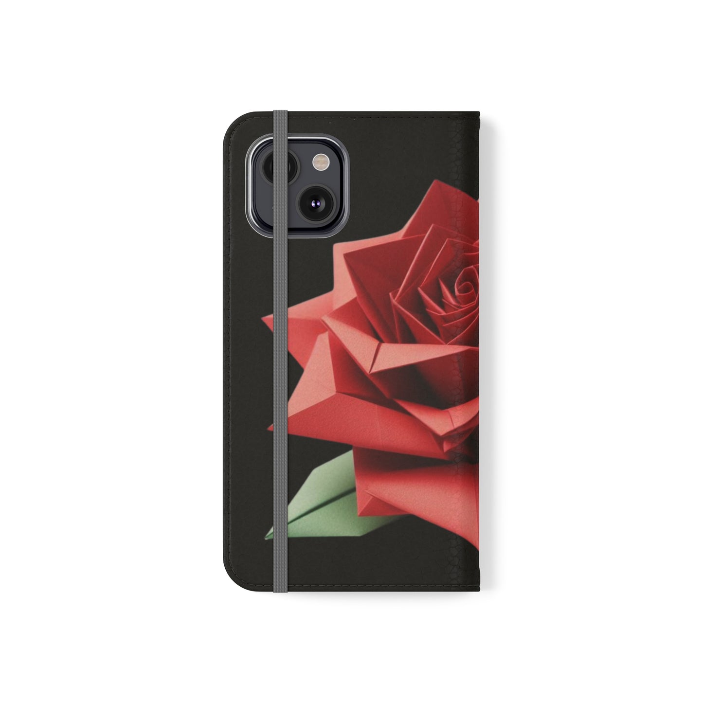 Origami Red Rose Flip Cases iPhone/Samsung