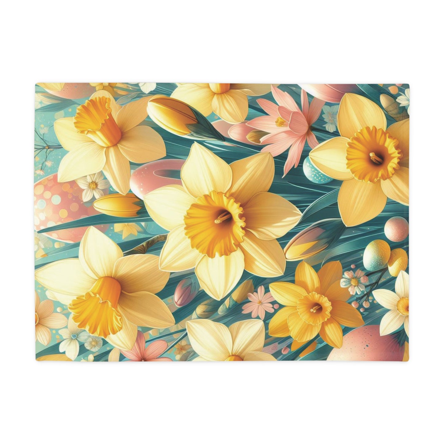 Daffodils #2 Plush Fleece Blanket