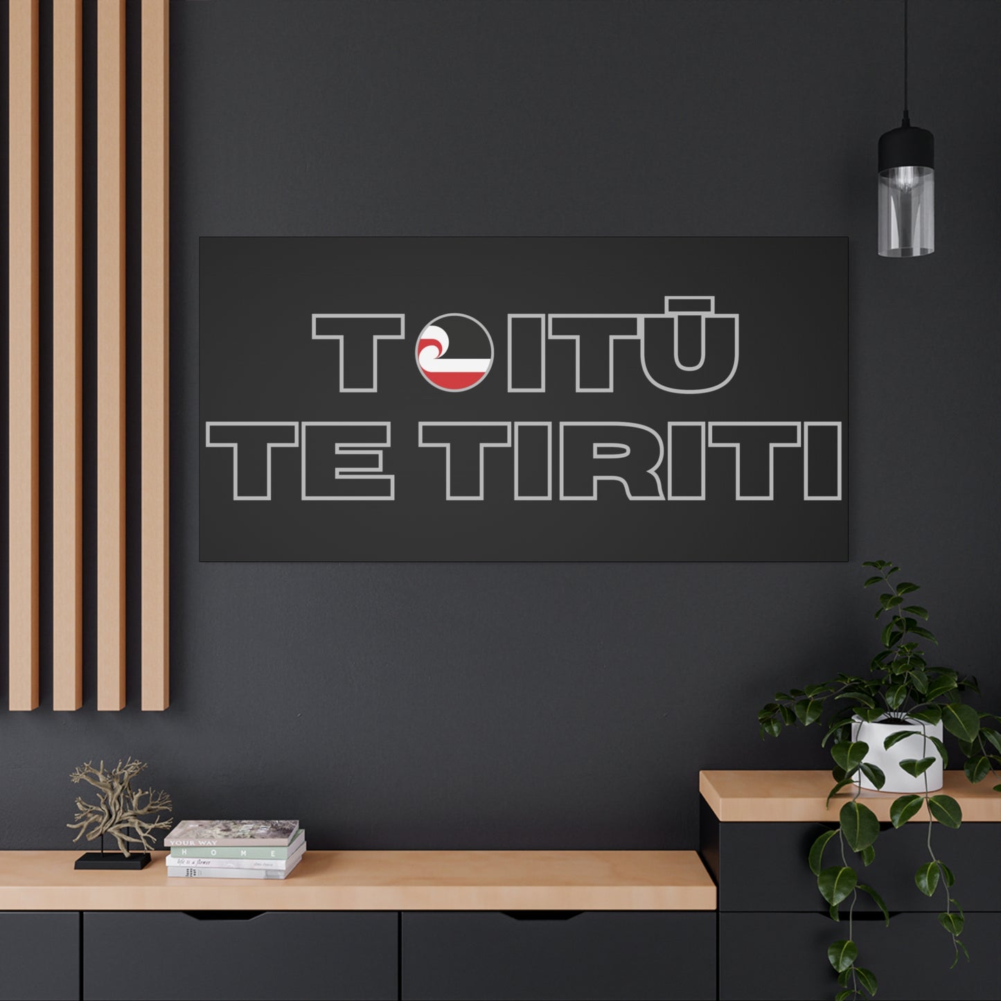 Toitū Te Tiriti Classic Canvas - Black