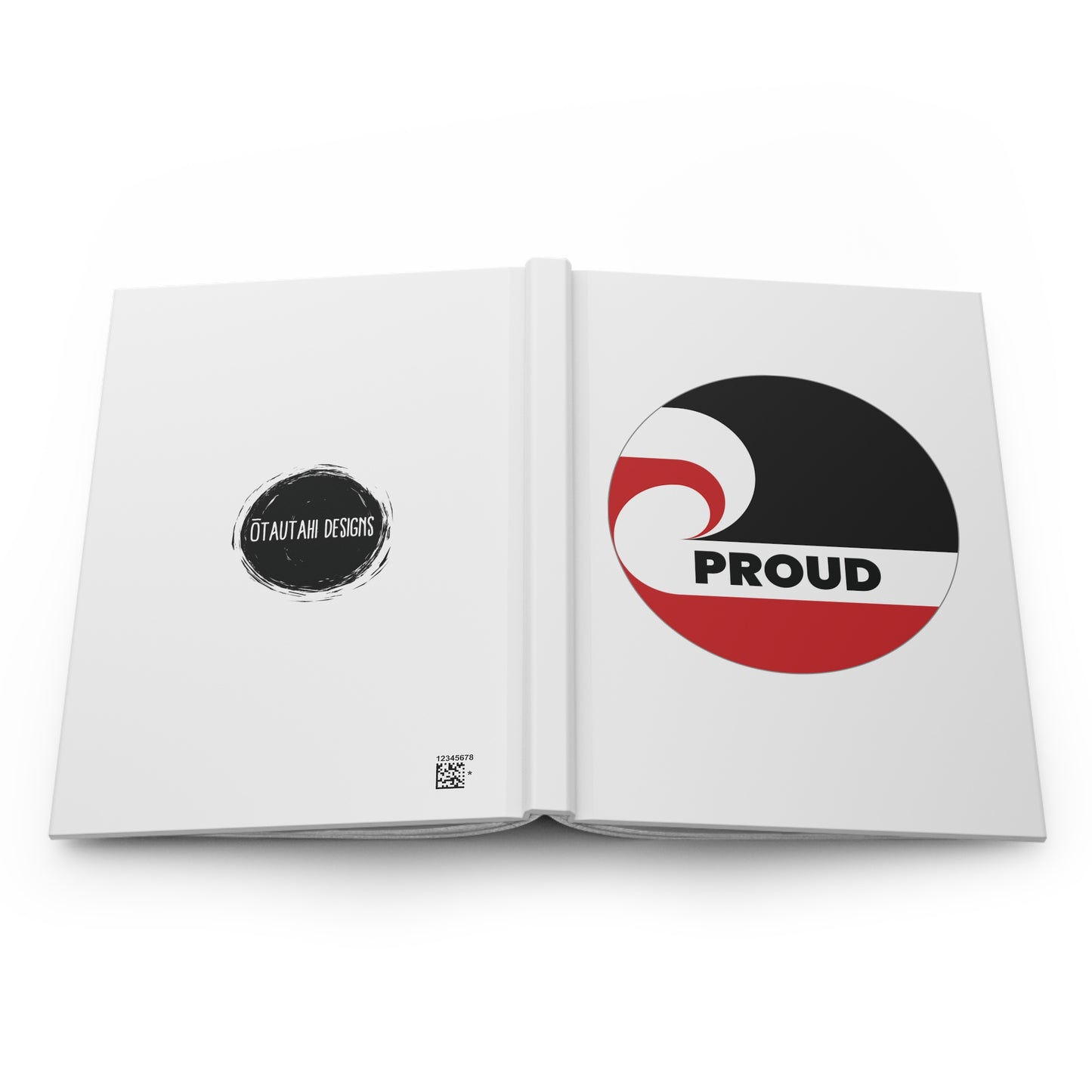 PROUD (circle) Hardcover Journal Matte - white