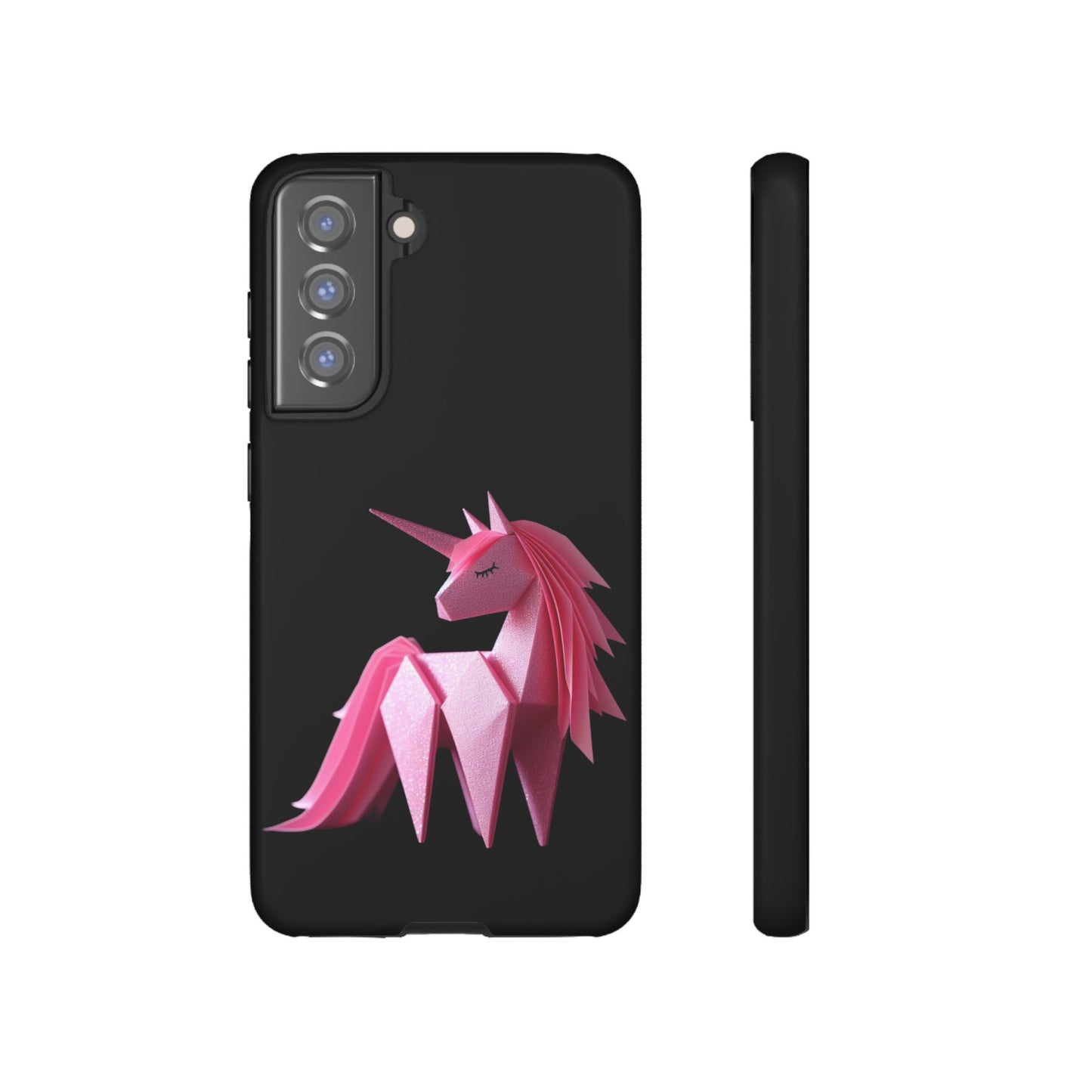 Origami Pink Unicorn Tough Cases iPhone/Google/Samsung