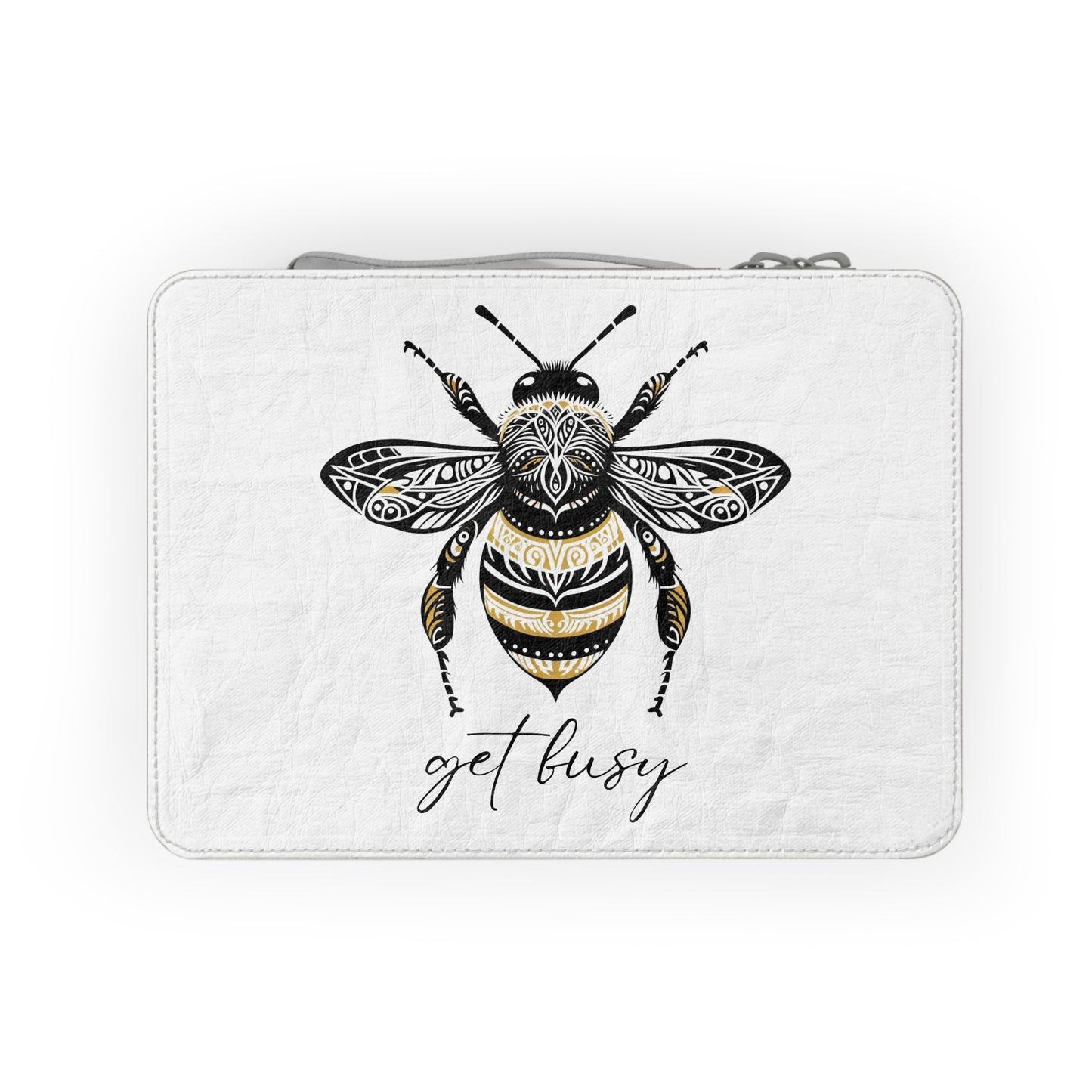 Get Busy Bee Paper Lunch Bag - white