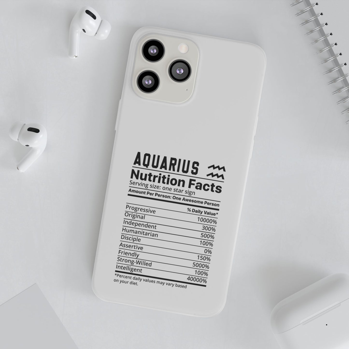 Aquarius Nutrition Flexi Cases iPhone/Samsung with Gift Wrapping Option