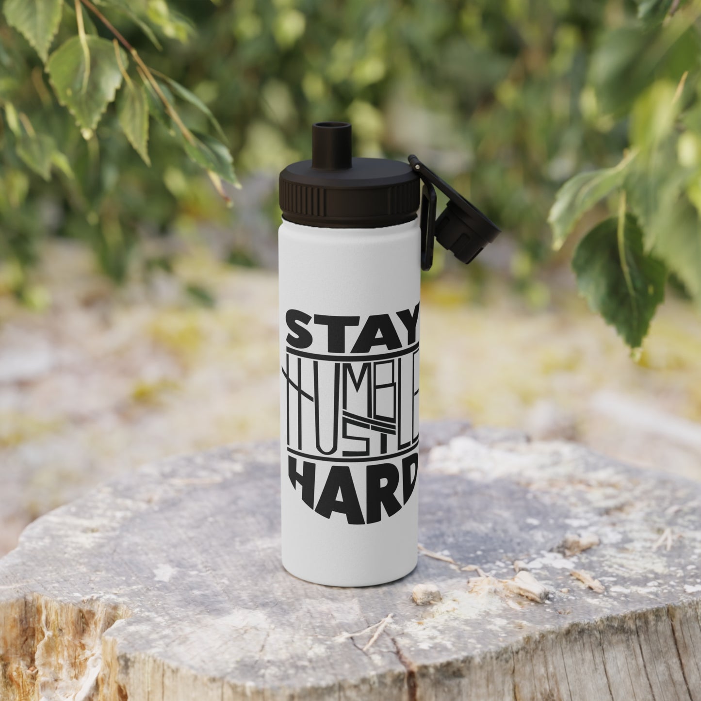 Stay Humble Hustle Hard Stainless Steel Sports Water Bottle - 3 sizes