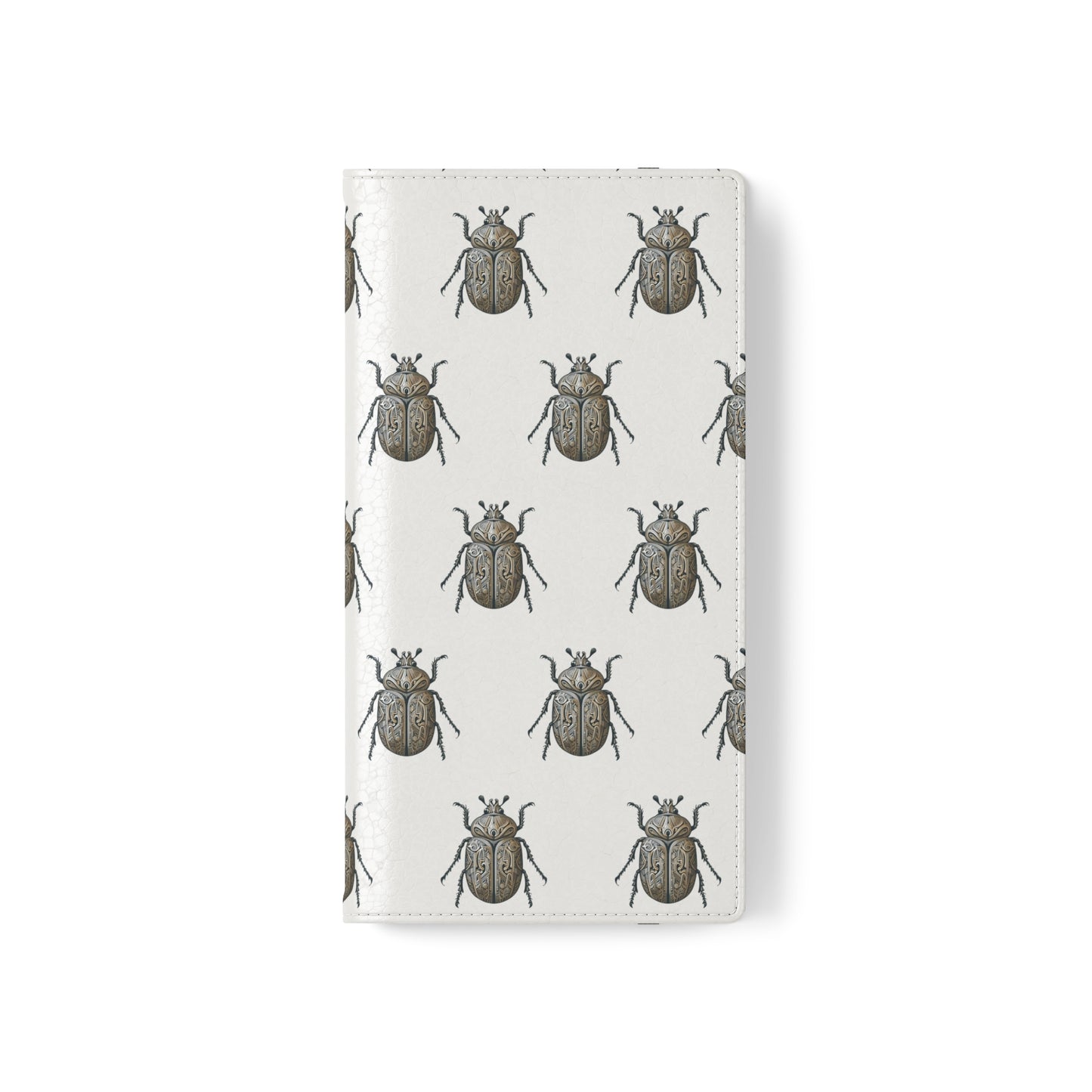 Carved Beetle Flip Cases for iPhone/Samsung - white