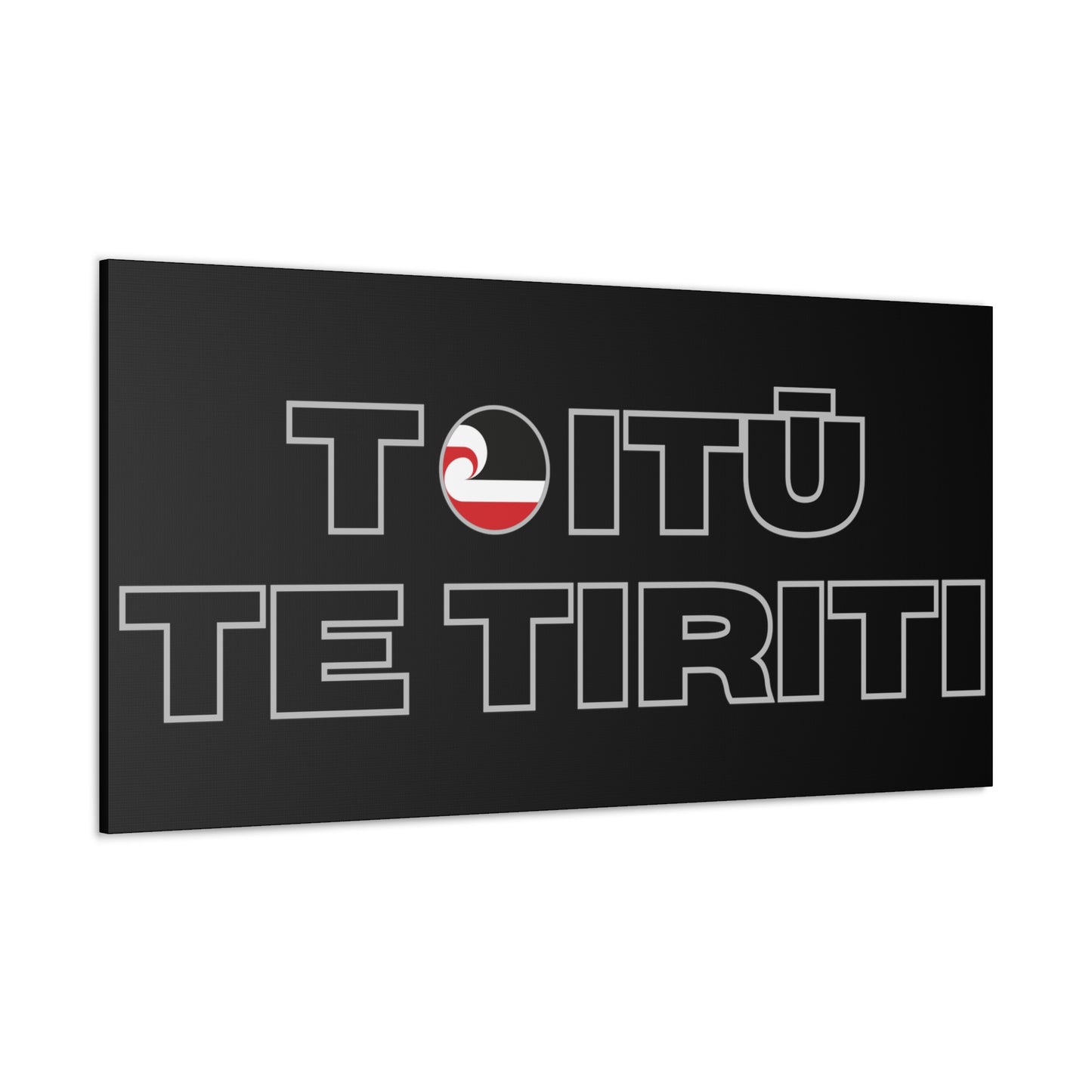 Toitū Te Tiriti Classic Canvas - Black