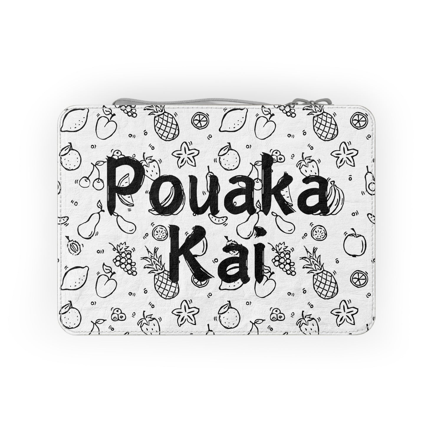 Pouaka Kai - Black & White Paper Lunch Bag