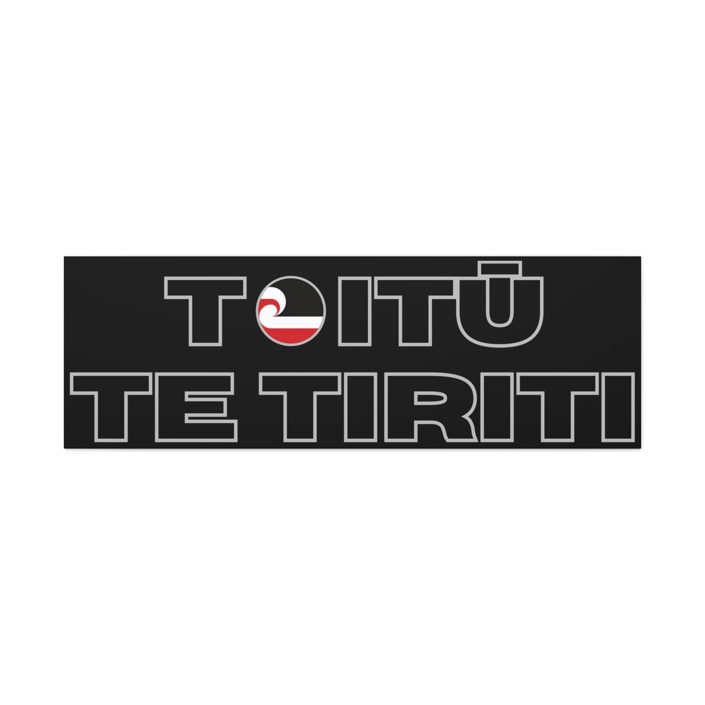 Toitū Te Tiriti Classic Canvas - Black