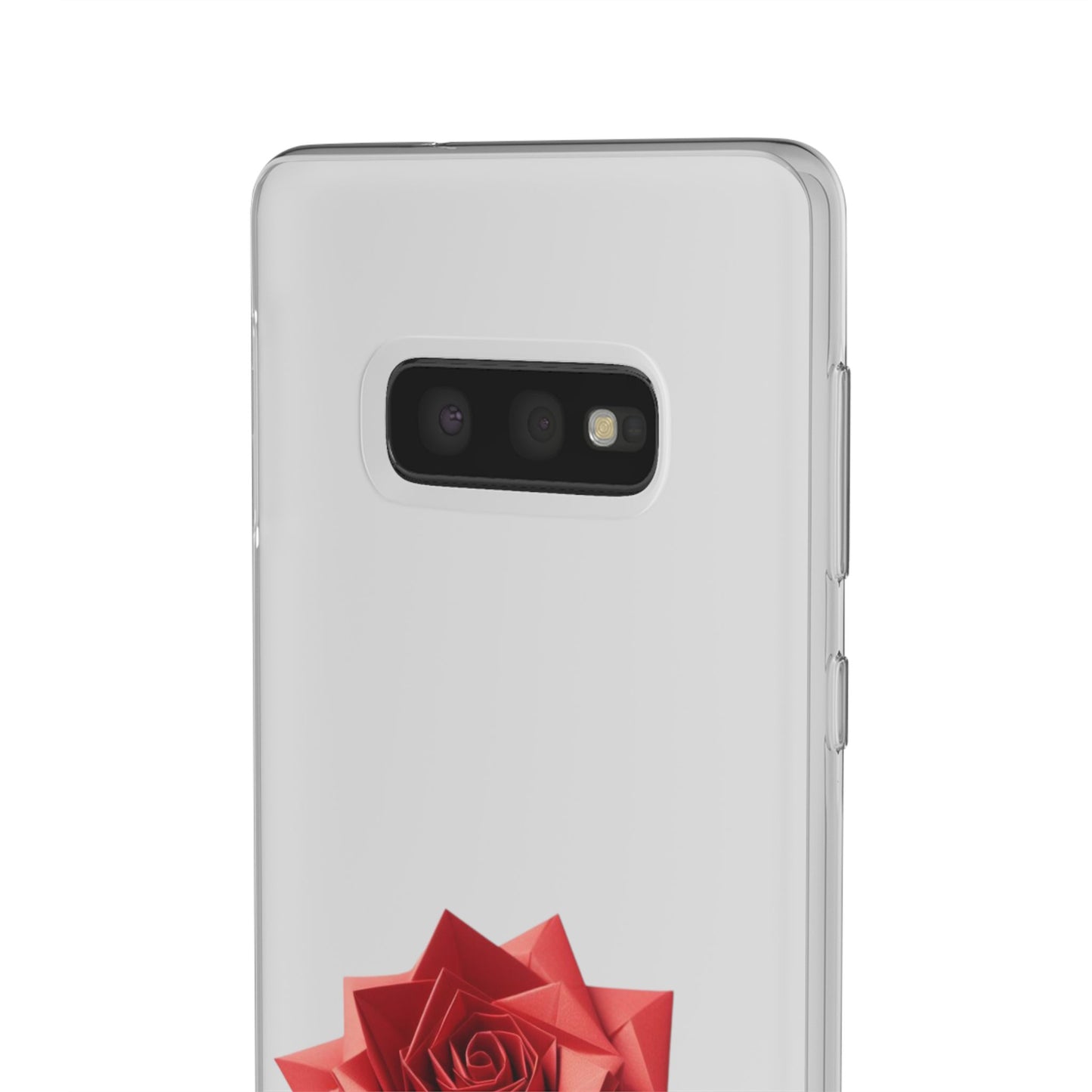 Origami Red Rose Flexi Cases