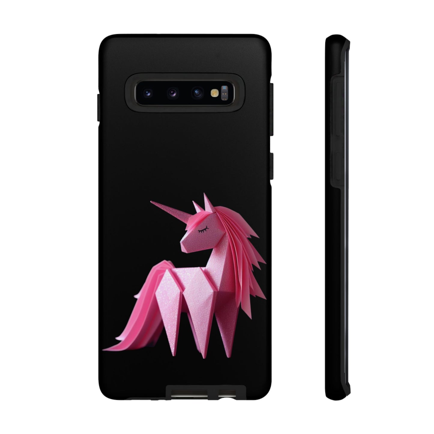 Origami Pink Unicorn Tough Cases iPhone/Google/Samsung