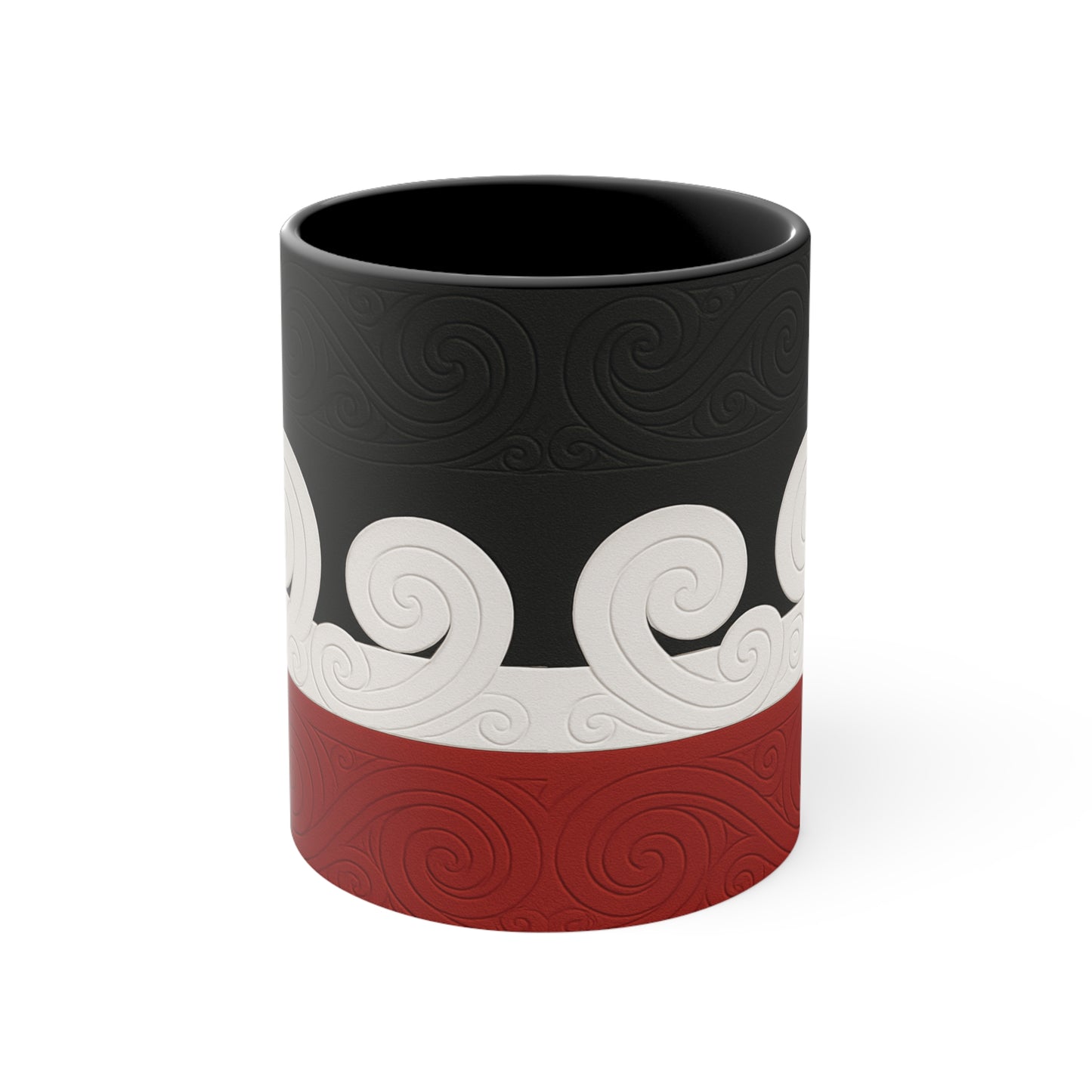 Mana Motuhake #2 Colorful Accent Mug 11oz  - Black