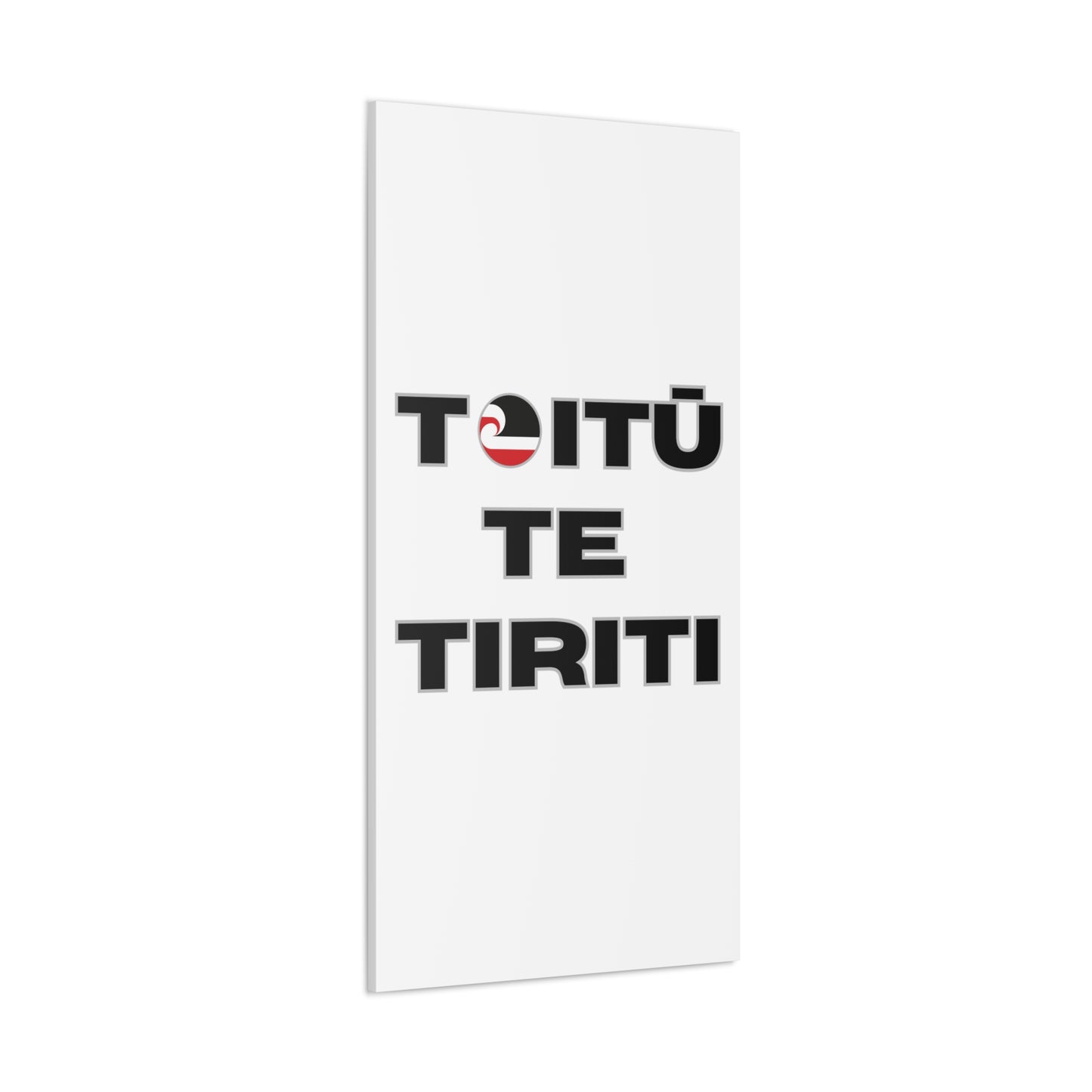 Toitū Te Tiriti Classic Canvas - White