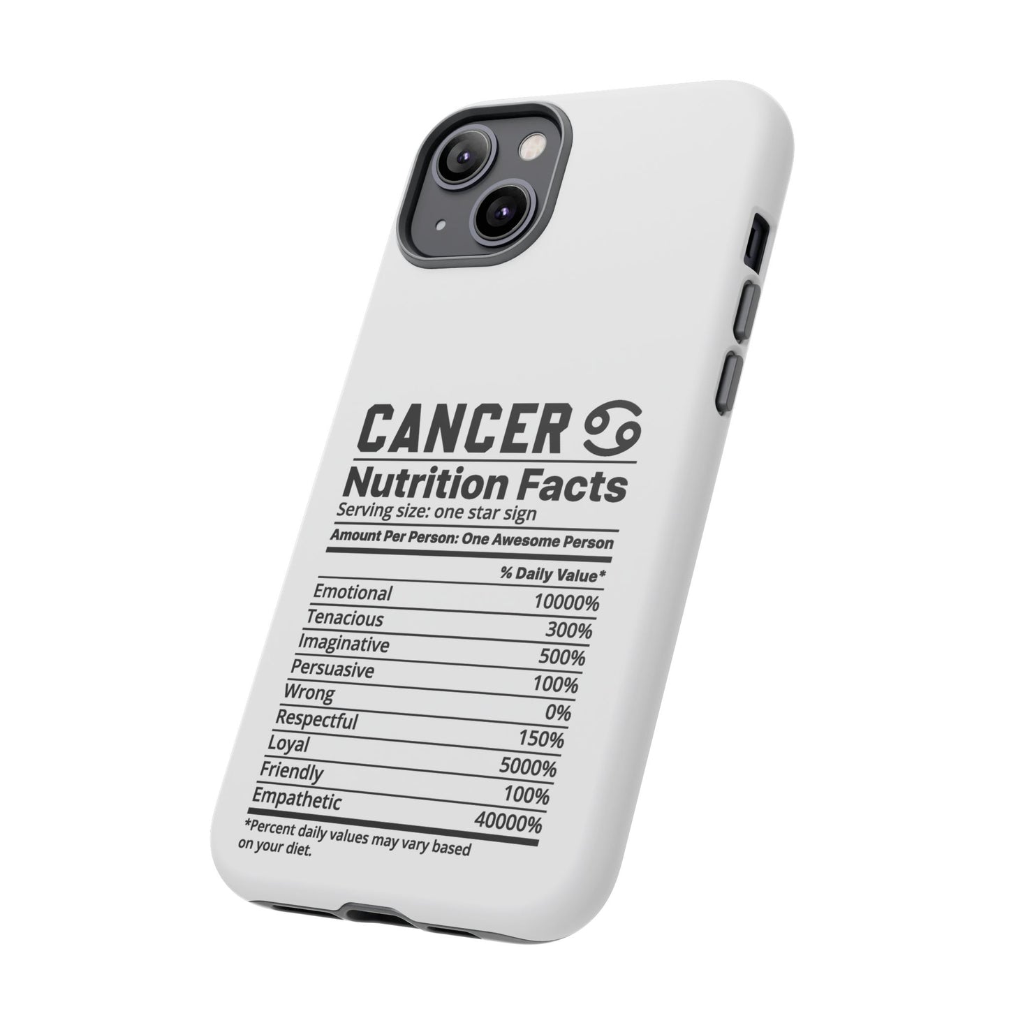 Cancer Nutrition Tough Cases - iPhone/Google/Samsung