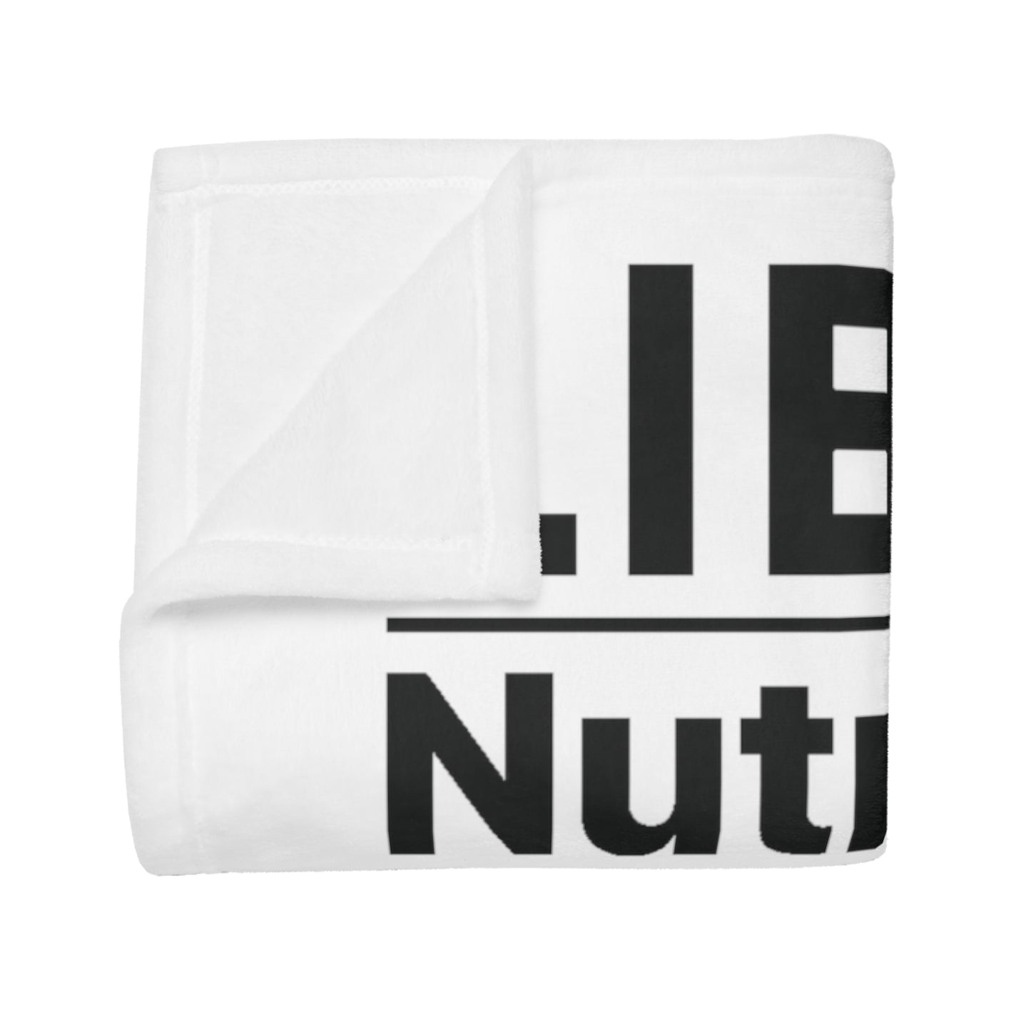 Libra Nutrition Plush Fleece Blanket - white