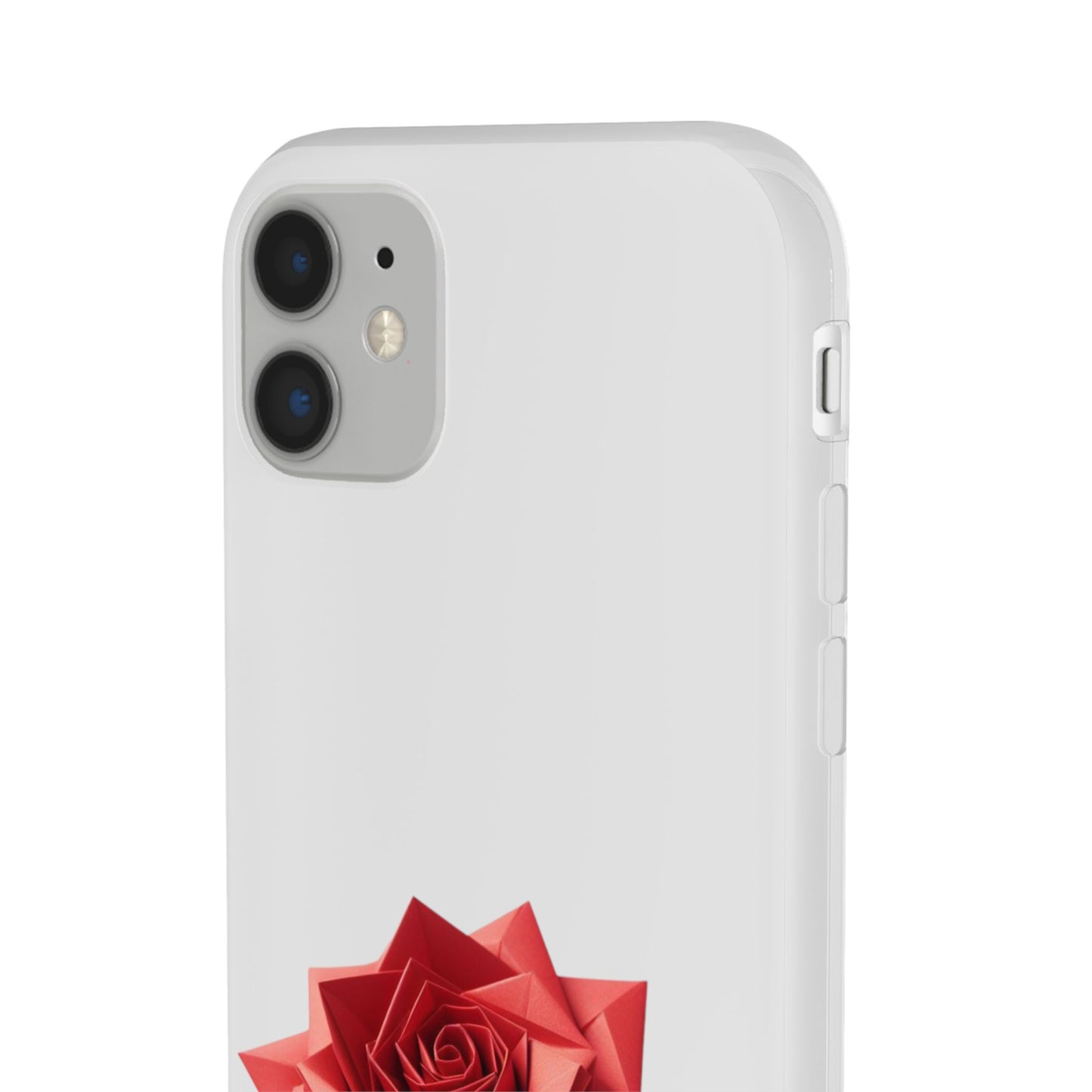 Origami Red Rose Flexi Cases