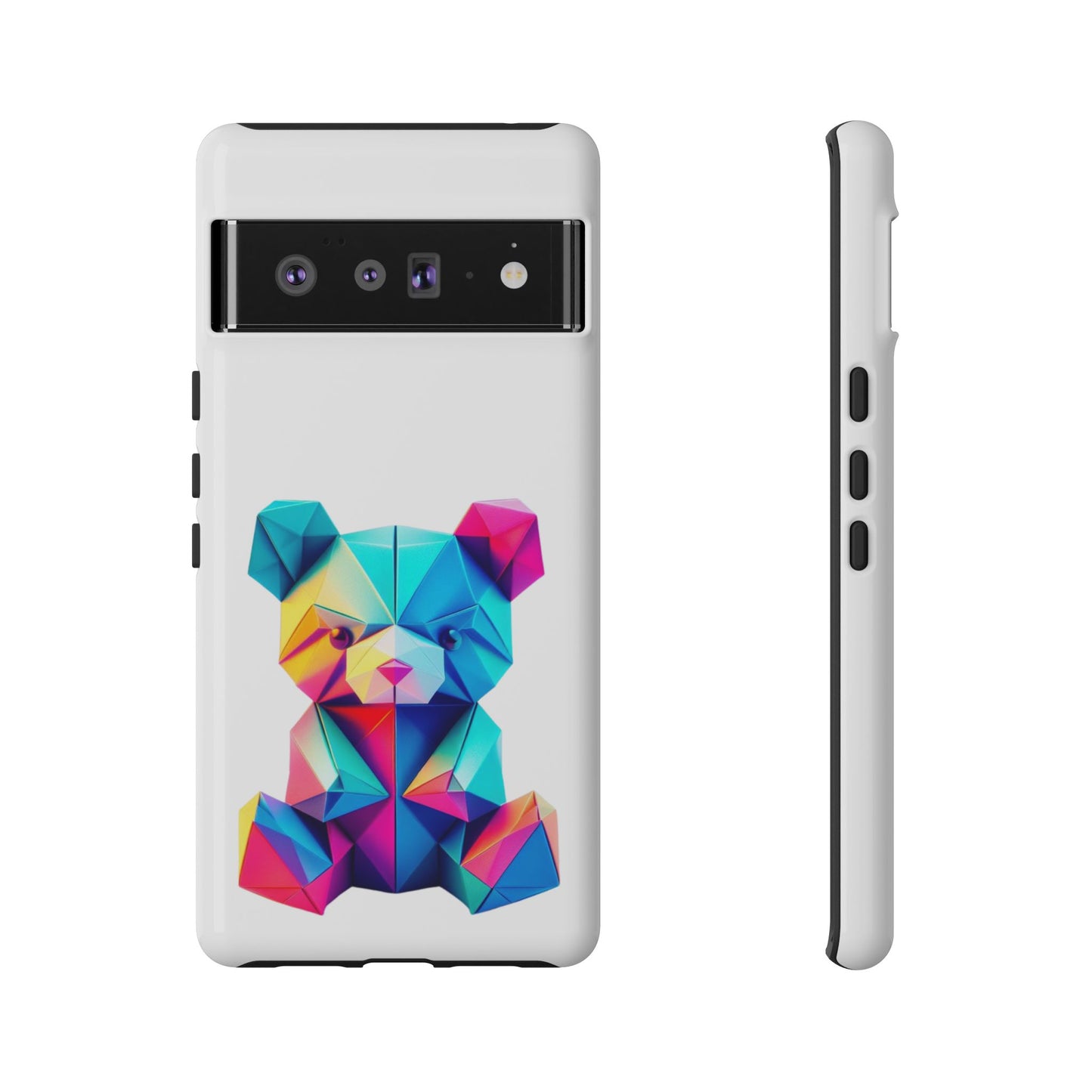 Origami Neon Teddy Tough Cases iPhone/Google/Samsung