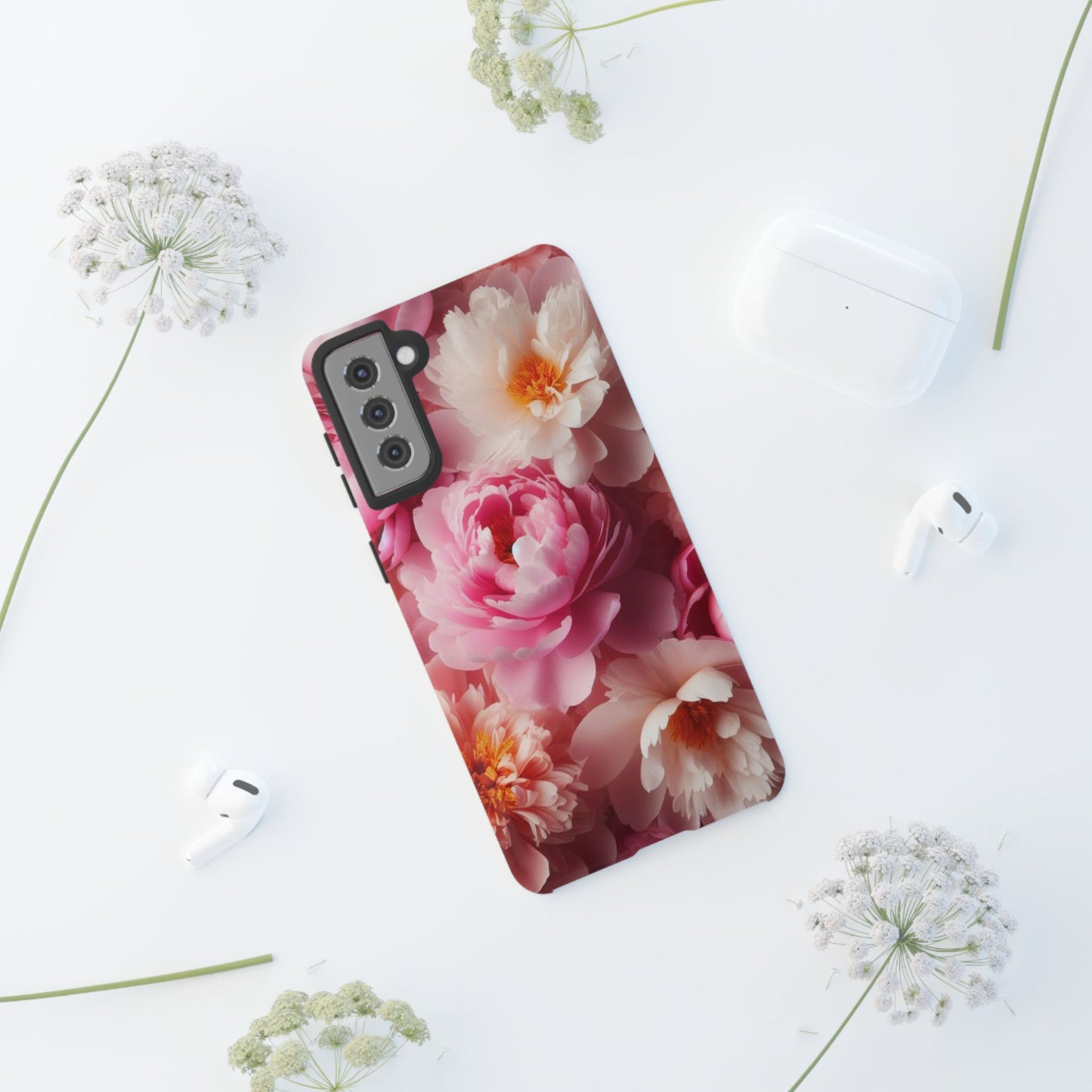 Peonies Tough Cases iPhone/Google/Samsung