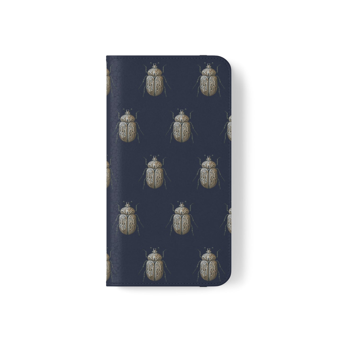 Carved Beetle Flip Cases for iPhone/Samsung - navy