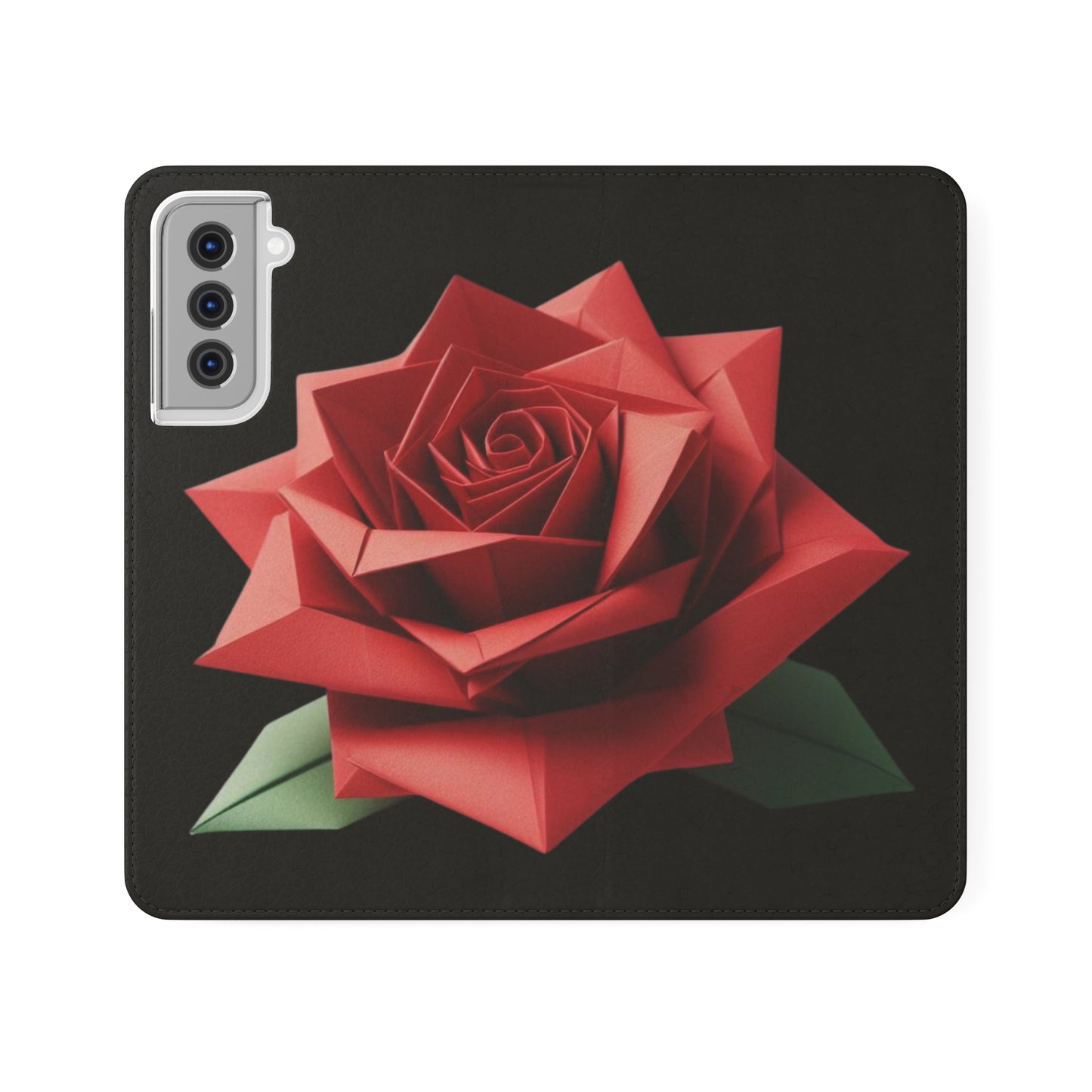 Origami Red Rose Flip Cases iPhone/Samsung