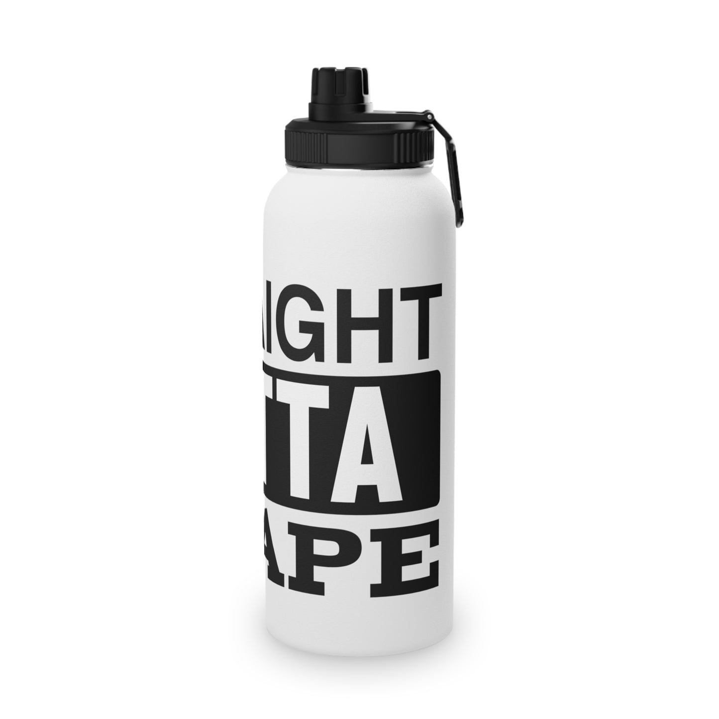 Straight Outta Shape Stainless Steel Sports Water Bottle - 3 sizes