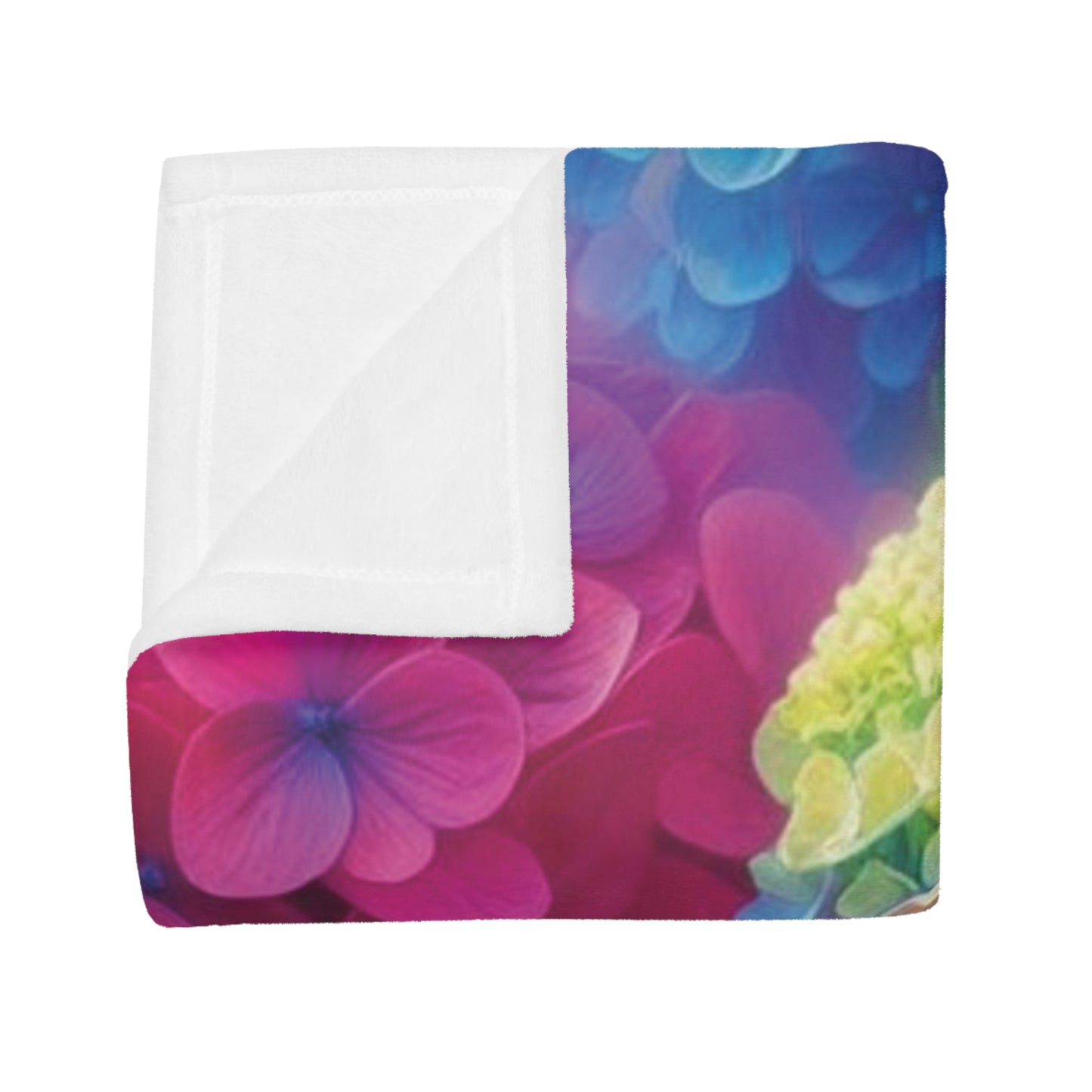 Hydrangea Plush Fleece Blanket